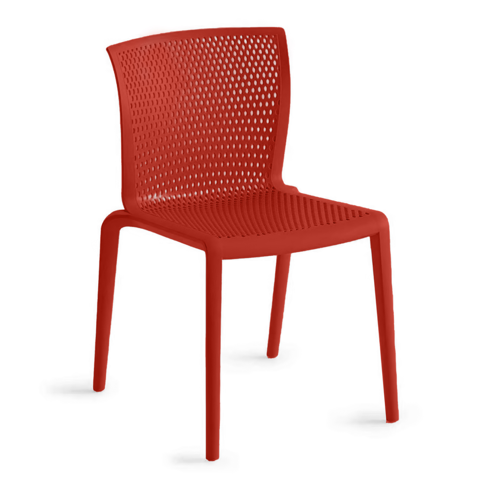 Chaises empilables Bistro Gaber Spyker (Rouge, Nouveau)