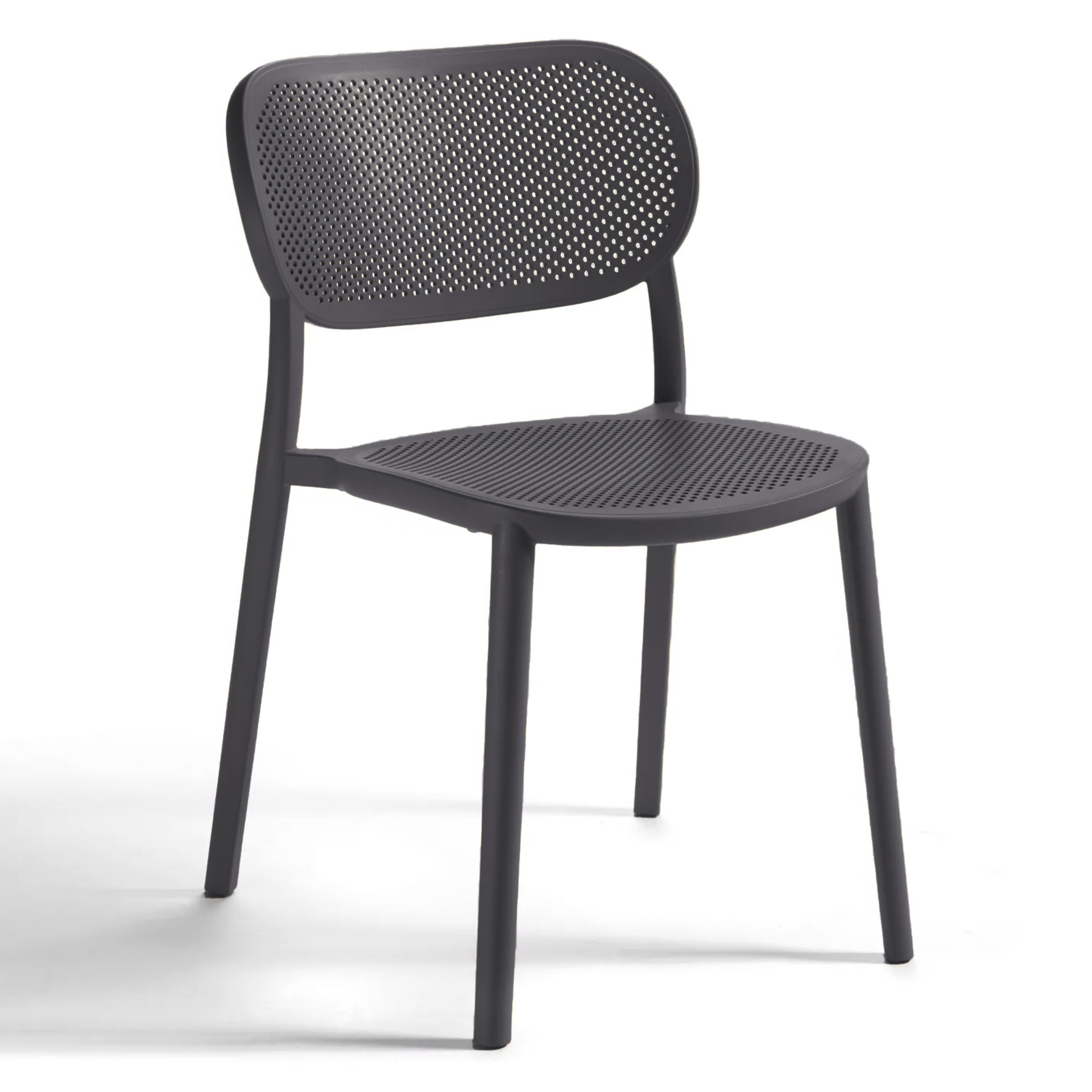 Image of Bistro Stapelstühle Gaber Nuta Anthrazit ohne Armlehnen, Neu - Perfekt für komfortables Sitzen