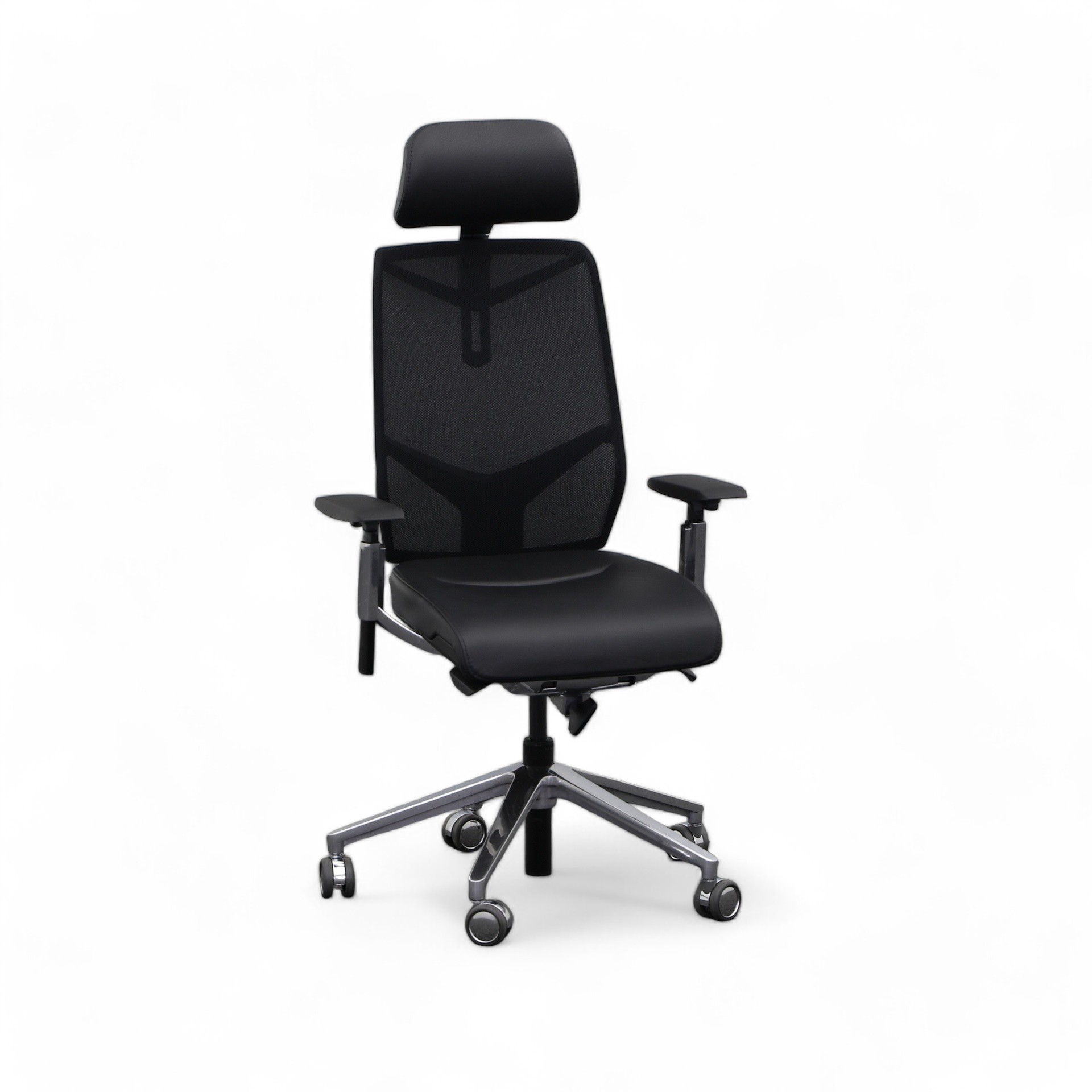 Chefsessel Giroflex 68-3519 Leder mit Kopfstütze (Sehr gut)
