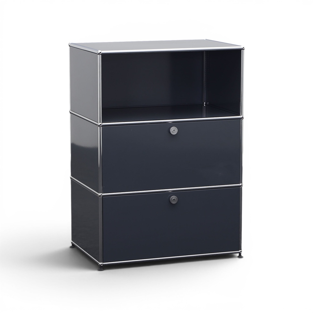 Highboard USM Haller (Normal gebraucht, Anthrazit, ohne Schlüssel)