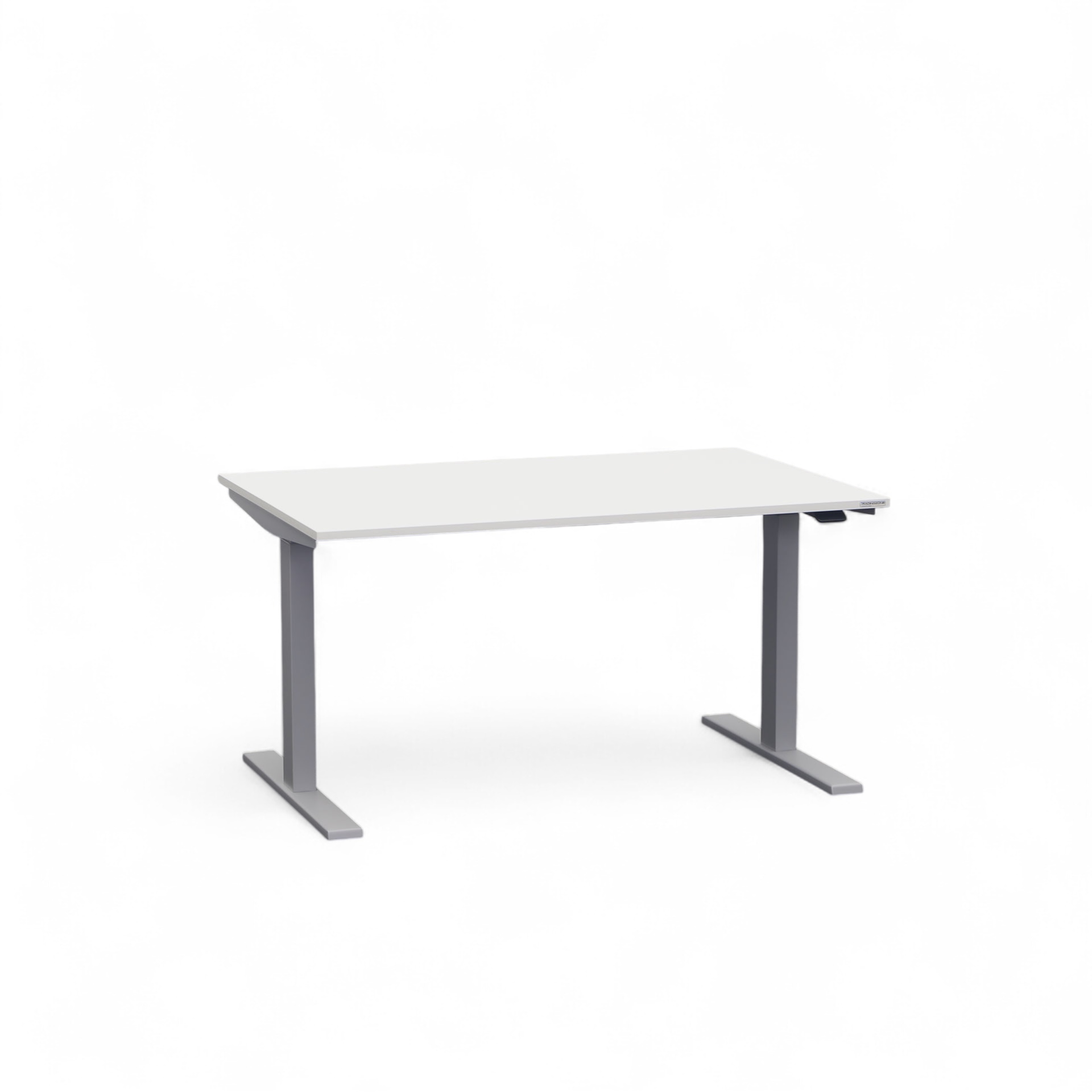 Ergonomique Table assise/debout Tradingzone Smartline 120x80 cm, Gris clair/Gris argenté, Nouveau, Pupitre - idéal pour le bureau ou la maison