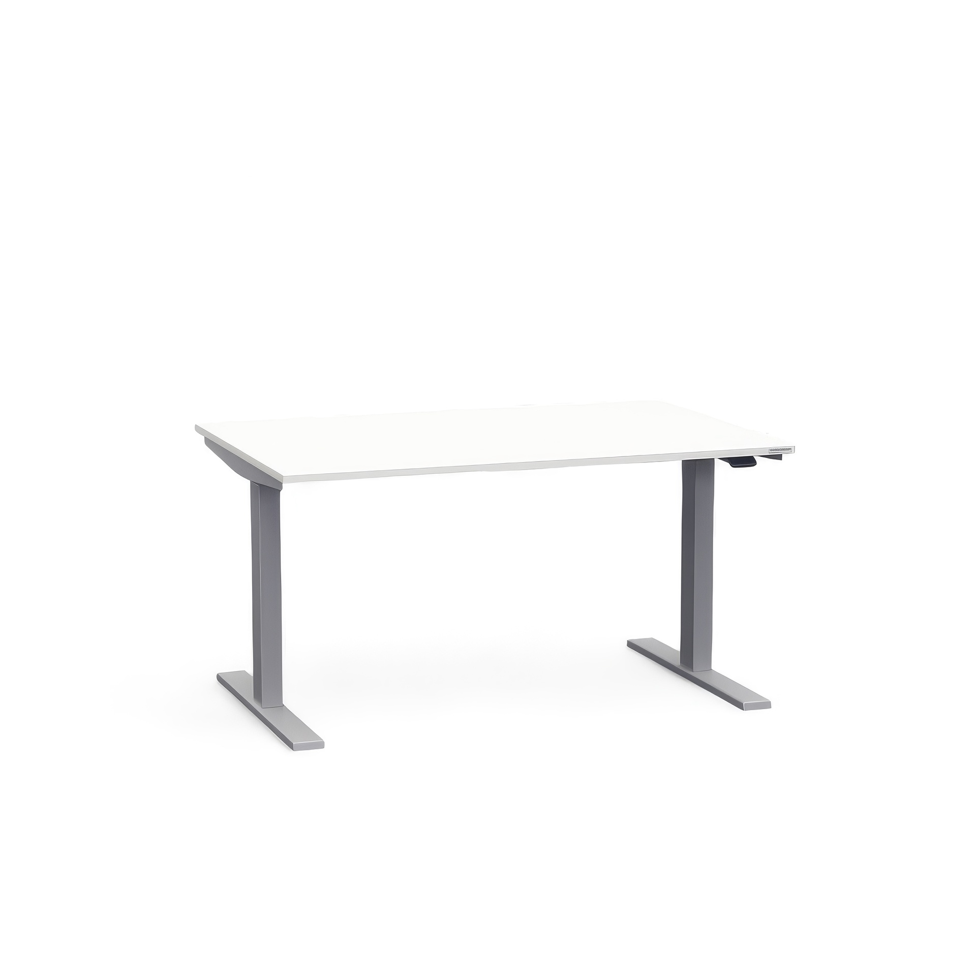 Ergonomique Table assise/debout Tradingzone Smartline 120x80 cm, Blanc/Gris argenté, Nouveau, Pupitre - idéal pour le bureau ou la maison