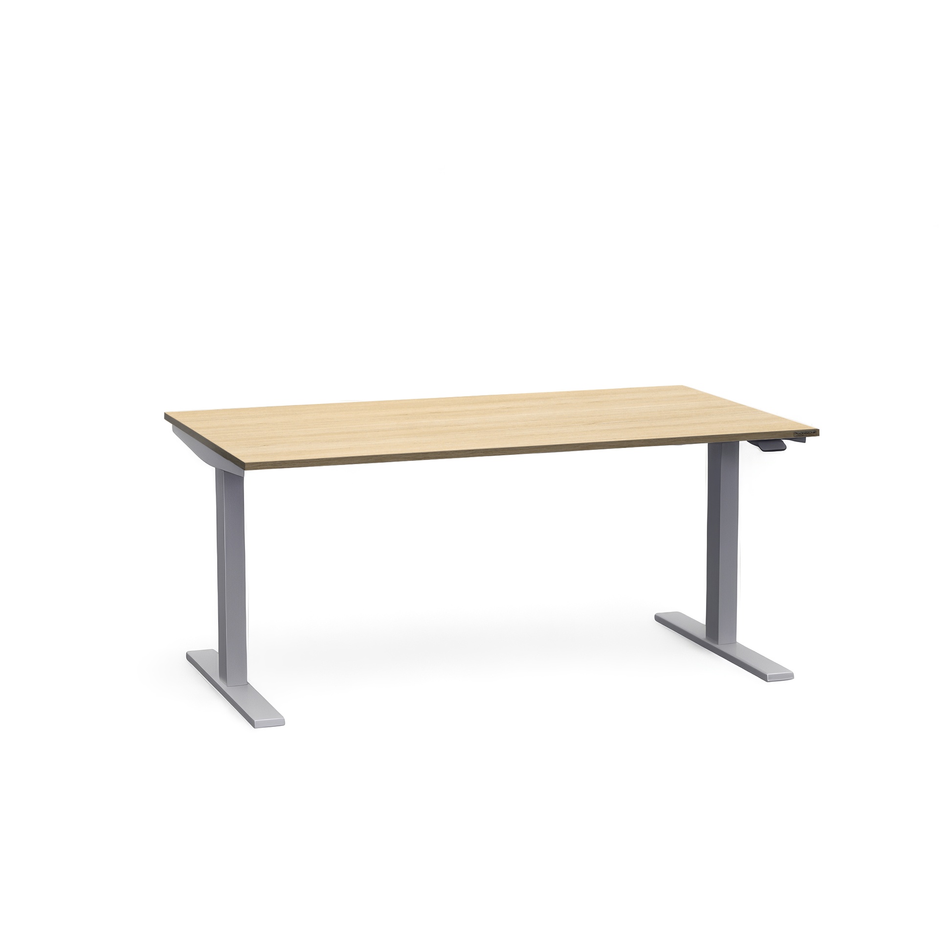 Ergonomischer Sitz-/Stehtisch Tradingzone Smartline 140x80 cm, Eiche/Silbergrau, Neu, Tisch - ideal fürs Homeoffice oder Büro