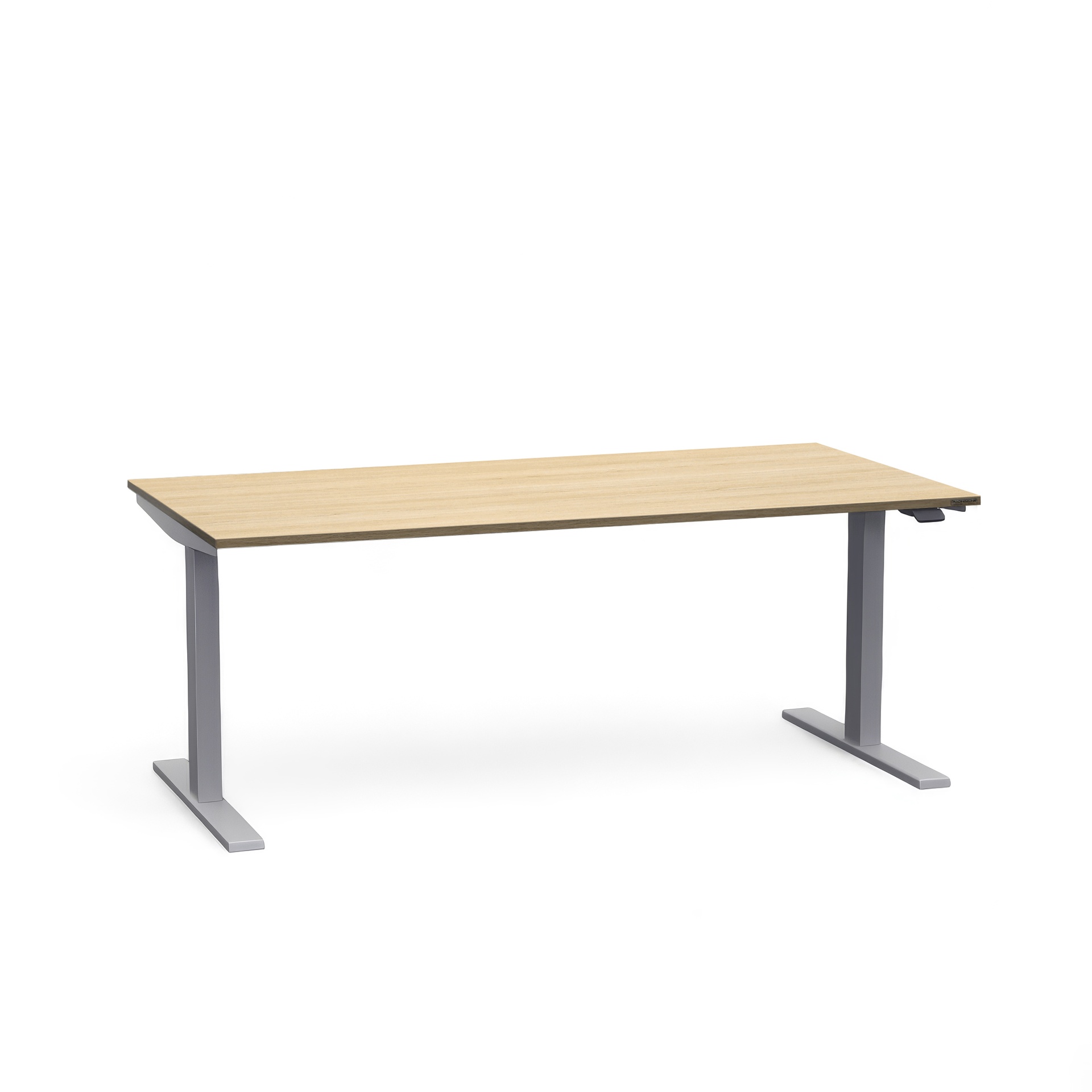 Ergonomique Table assise/debout Tradingzone Smartline 160x80 cm, Chêne/Gris argenté, Nouveau, Pupitre - idéal pour le bureau ou la maison