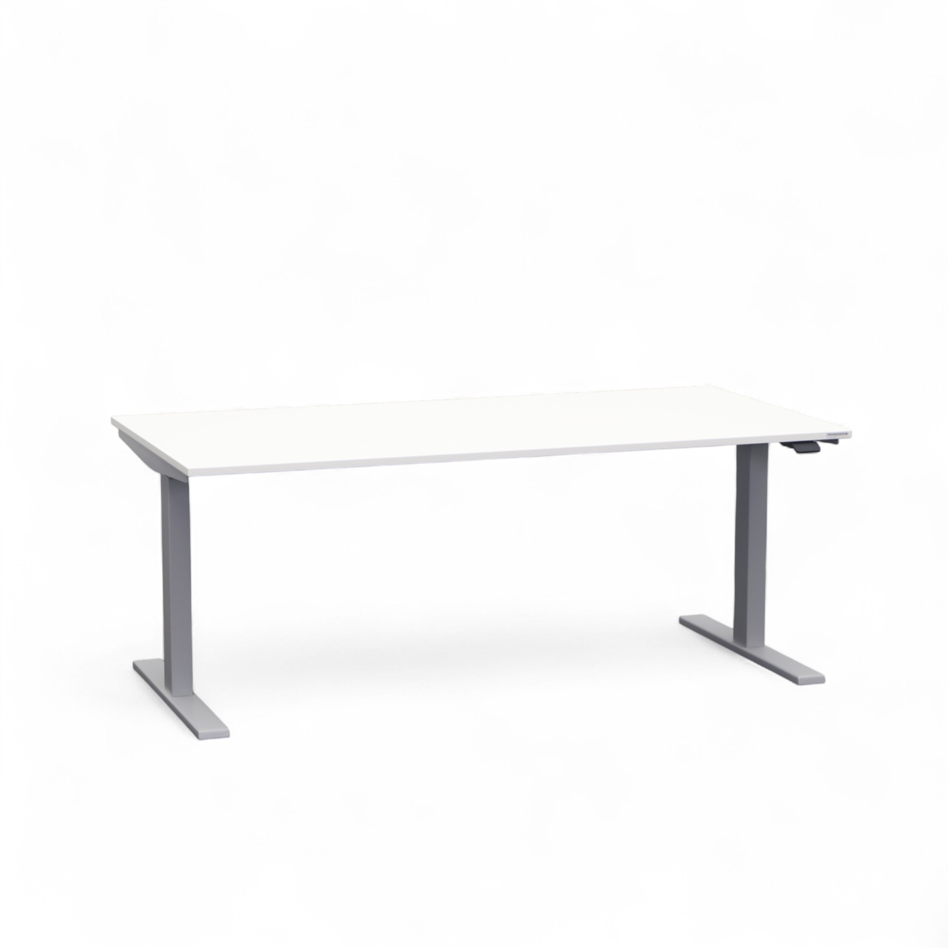 Ergonomique Table assise/debout Tradingzone Smartline 160x80 cm, Blanc/Gris argenté, Nouveau, Pupitre - idéal pour le bureau ou la maison