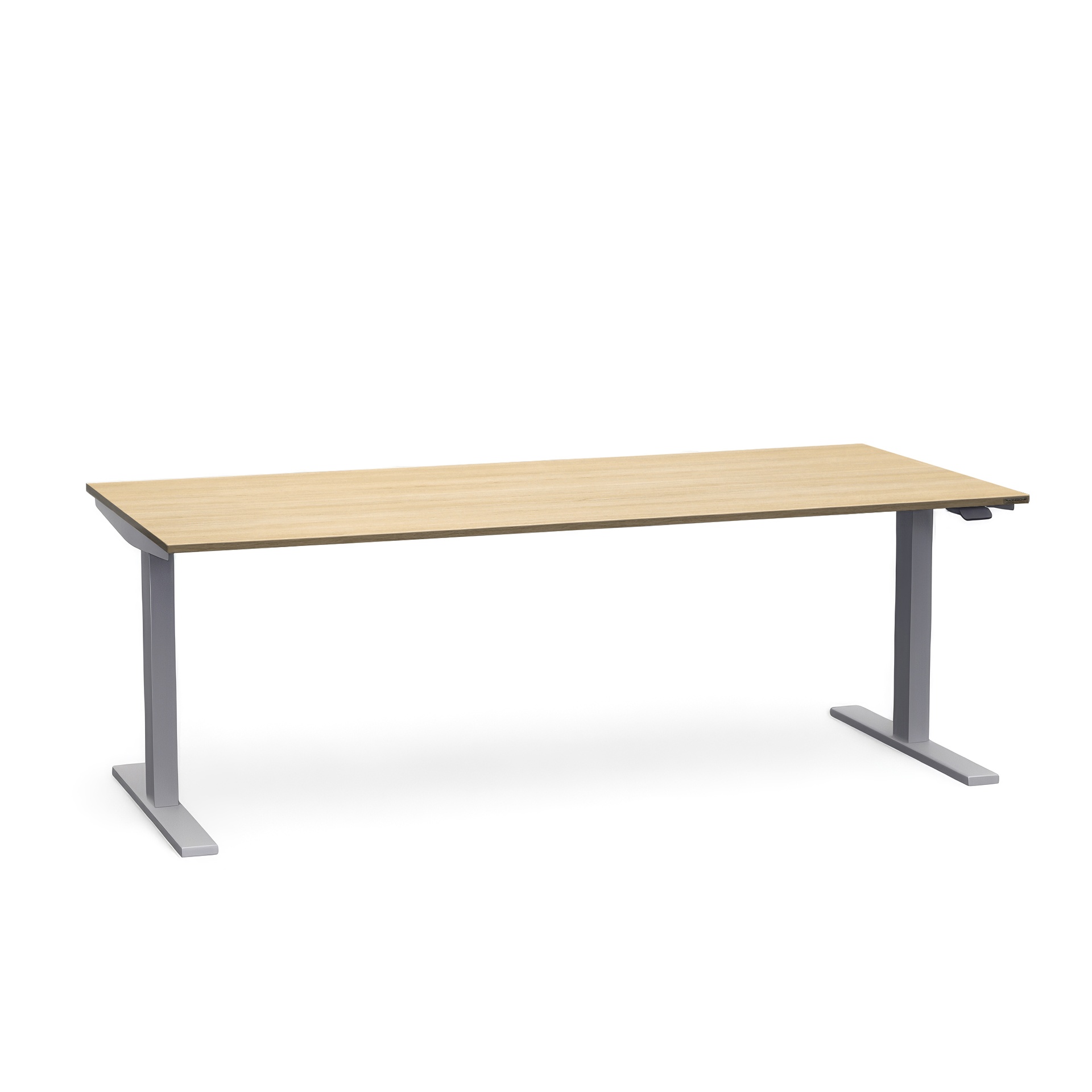 Ergonomique Table assise/debout Tradingzone Smartline 180x80 cm, Chêne/Gris argenté, Nouveau, Pupitre - idéal pour le bureau ou la maison