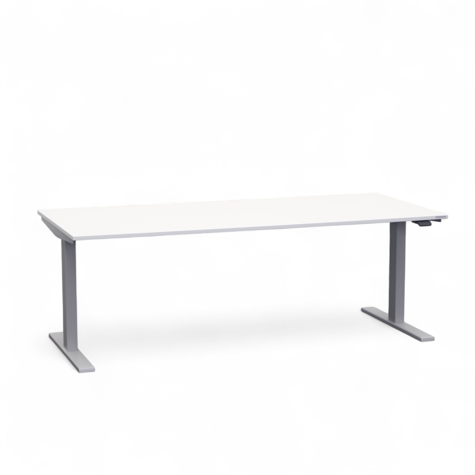 Ergonomique Table assise/debout Tradingzone Smartline 180x80 cm, Blanc/Gris argenté, Nouveau, Pupitre - idéal pour le bureau ou la maison