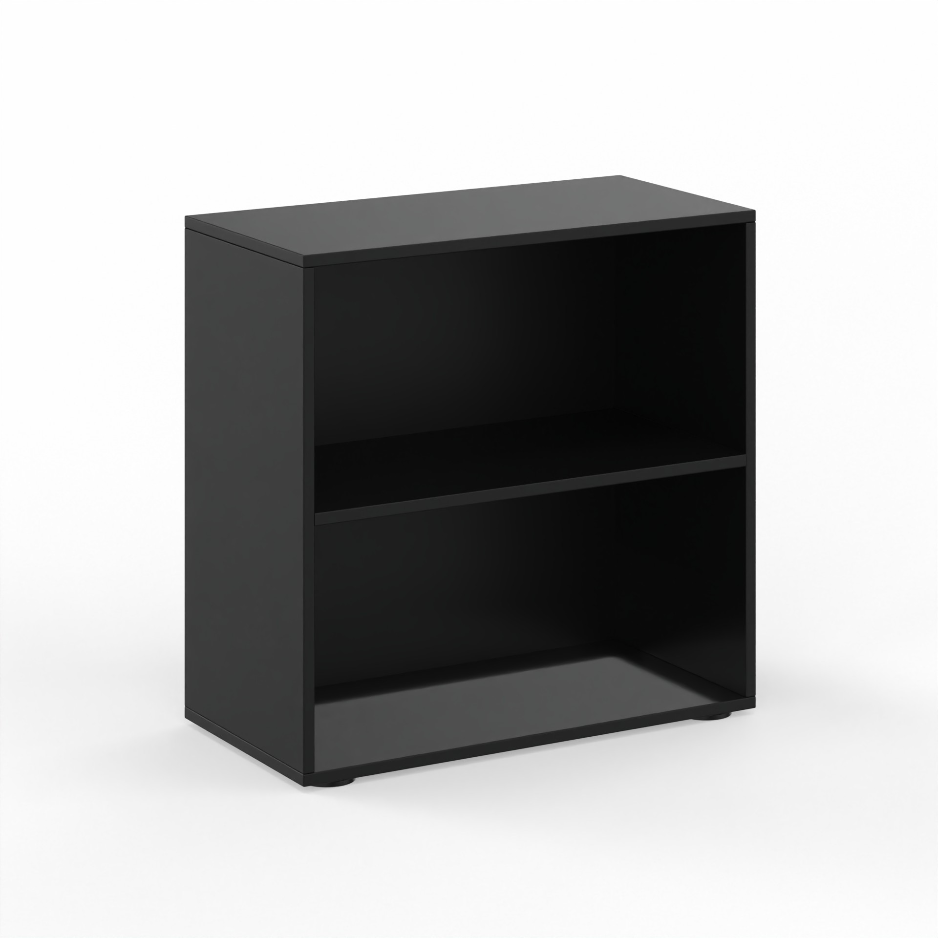 Regal Tradingzone GO Swiss 80.0 x 40.0 cm, Schwarz/Schwarz, 2 Ordner hoch, Neu - Optimal für Büro und Organisation