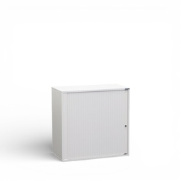 Roller shutter cabinet Tradingzone GO Swiss (White, New, with key, White, 80, 2 file heights)