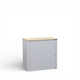 Roller shutter cabinet Tradingzone GO Swiss (Oak, New, with key, White gray, 80, 2 file heights)