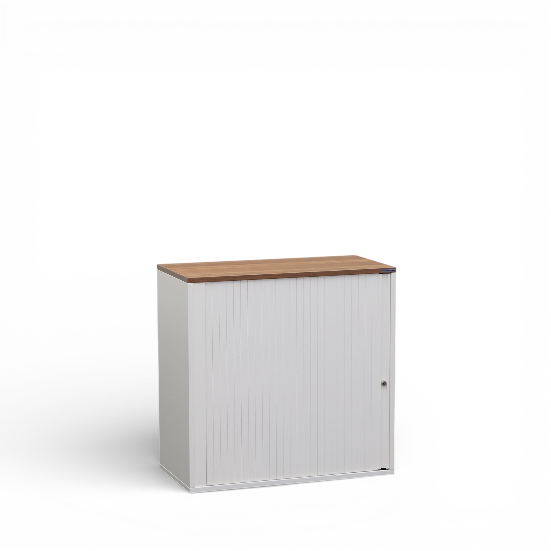 Image of Rollladenschrank Tradingzone GO Swiss 80.0 x 40.0 cm, 2 Ordner hoch, Weiss/Nussbaum, Neu - Optimale Raumnutzung