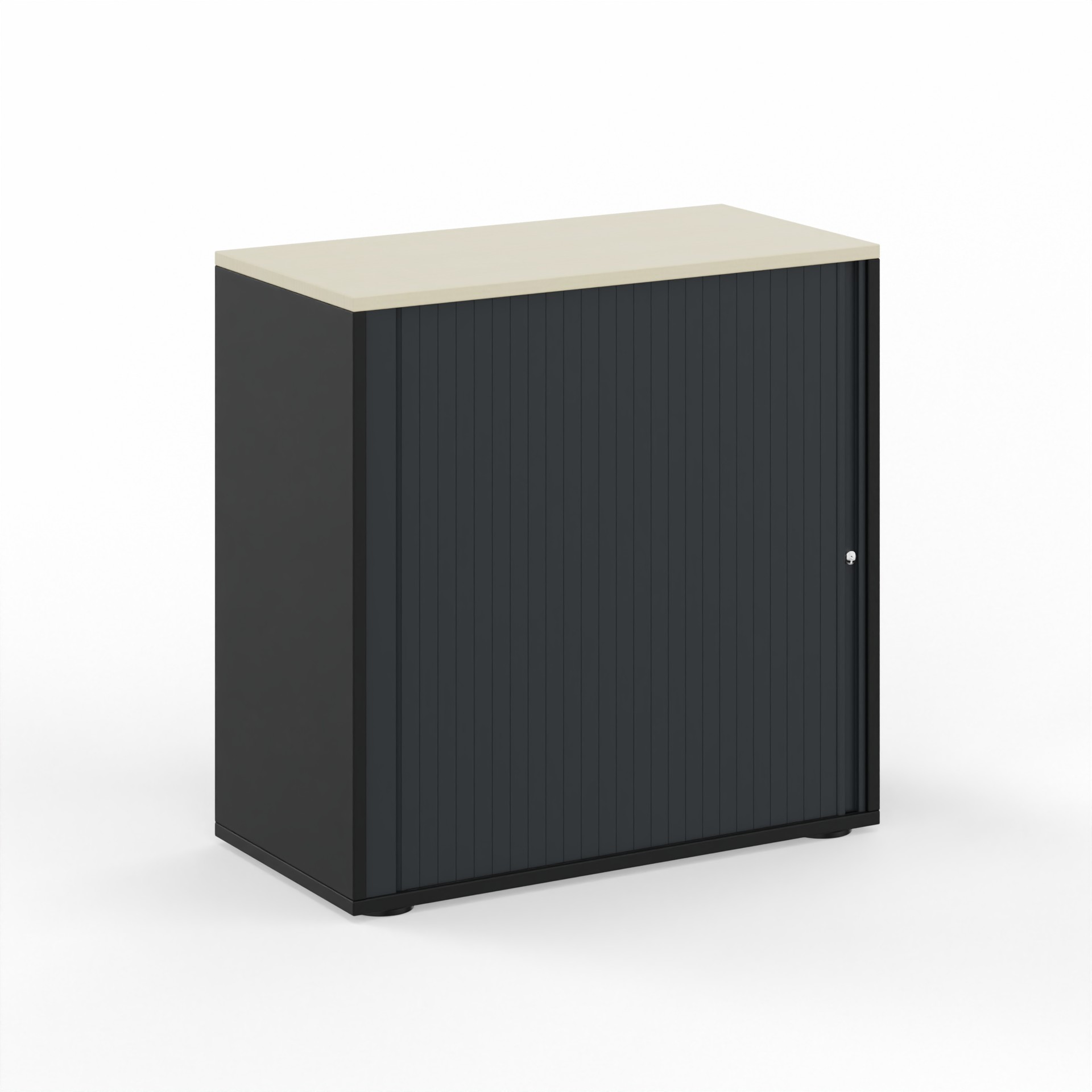 Rollladenschrank Tradingzone GO Swiss (Ahorn, Neu, mit Schlüssel, Schwarz)
