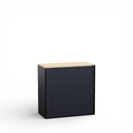 Rollladenschrank Tradingzone GO Swiss (Ahorn, Neu, mit Schlüssel, Schwarz, 80, 2 Ordnerhöhen)