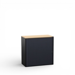 Rollladenschrank Tradingzone GO Swiss (Buche, Neu, mit Schlüssel, Schwarz, 80, 2 Ordnerhöhen)