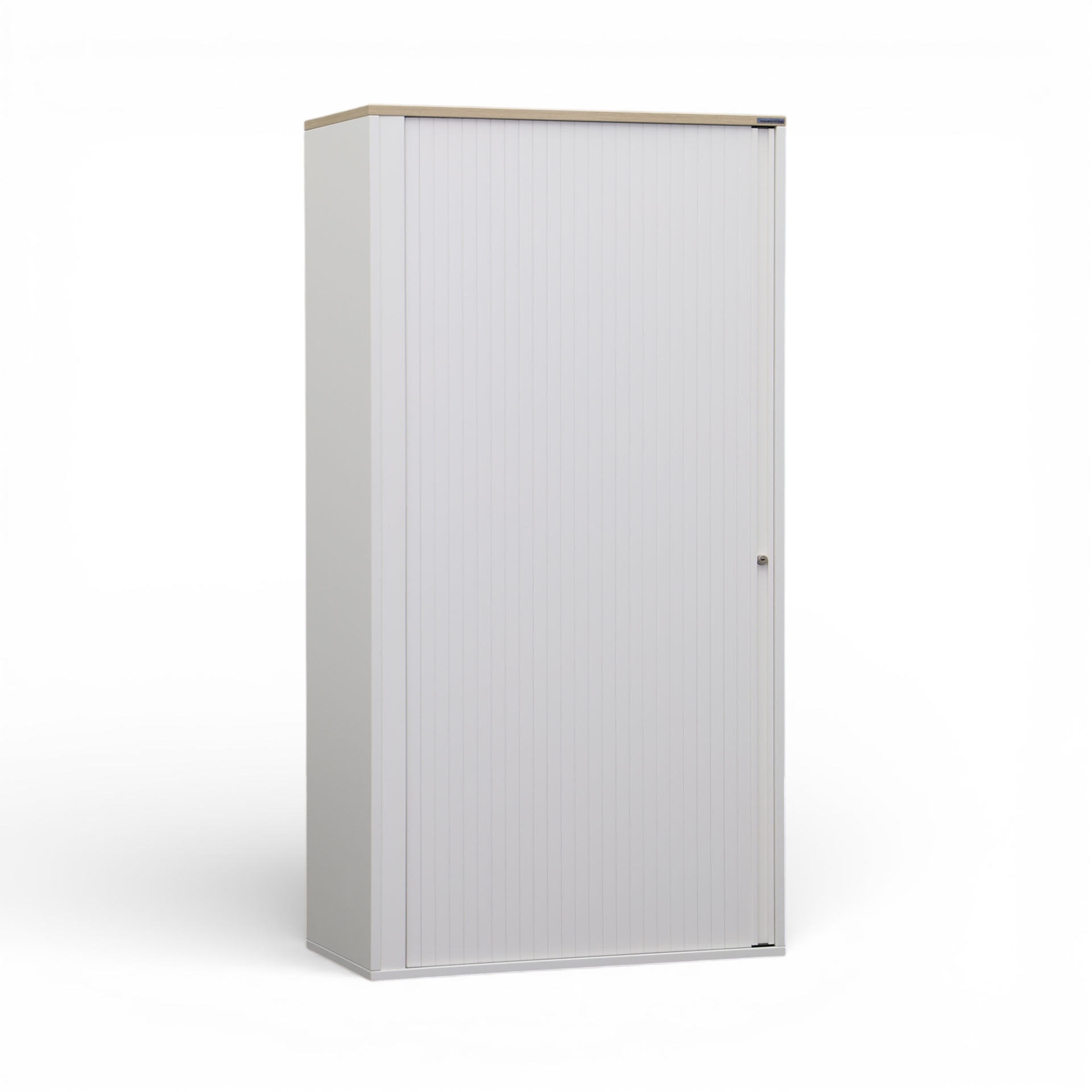 Image of Rollladenschrank Tradingzone GO Swiss 80.0 x 40.0 cm, 4 Ordner hoch, Weiss/Eiche, Neu - Optimale Raumnutzung