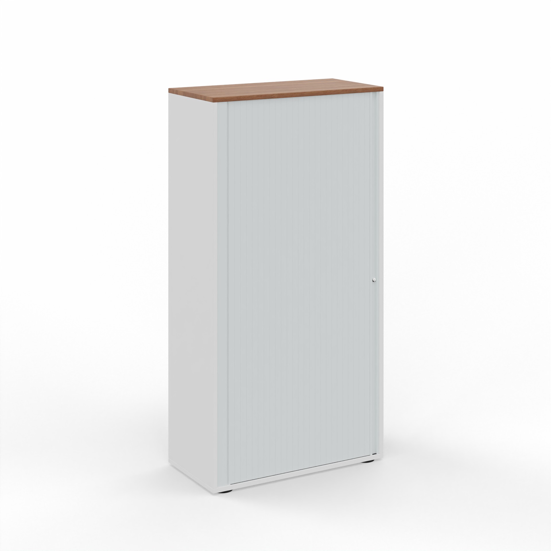 Roller shutter cabinets Tradingzone GO Swiss (Walnut, New, With key, White)