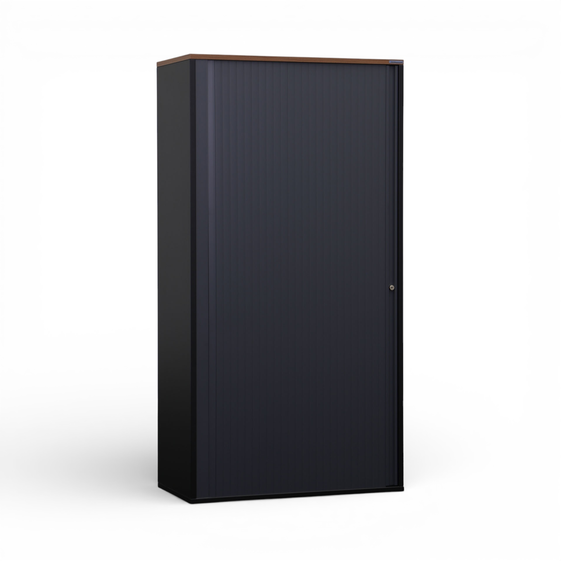Armoire à rideaux Tradingzone GO Swiss 80.0 x 40.0 cm, 4 Dossier haut, Noir/Noyer, Nouveau - Utilisation optimale de l