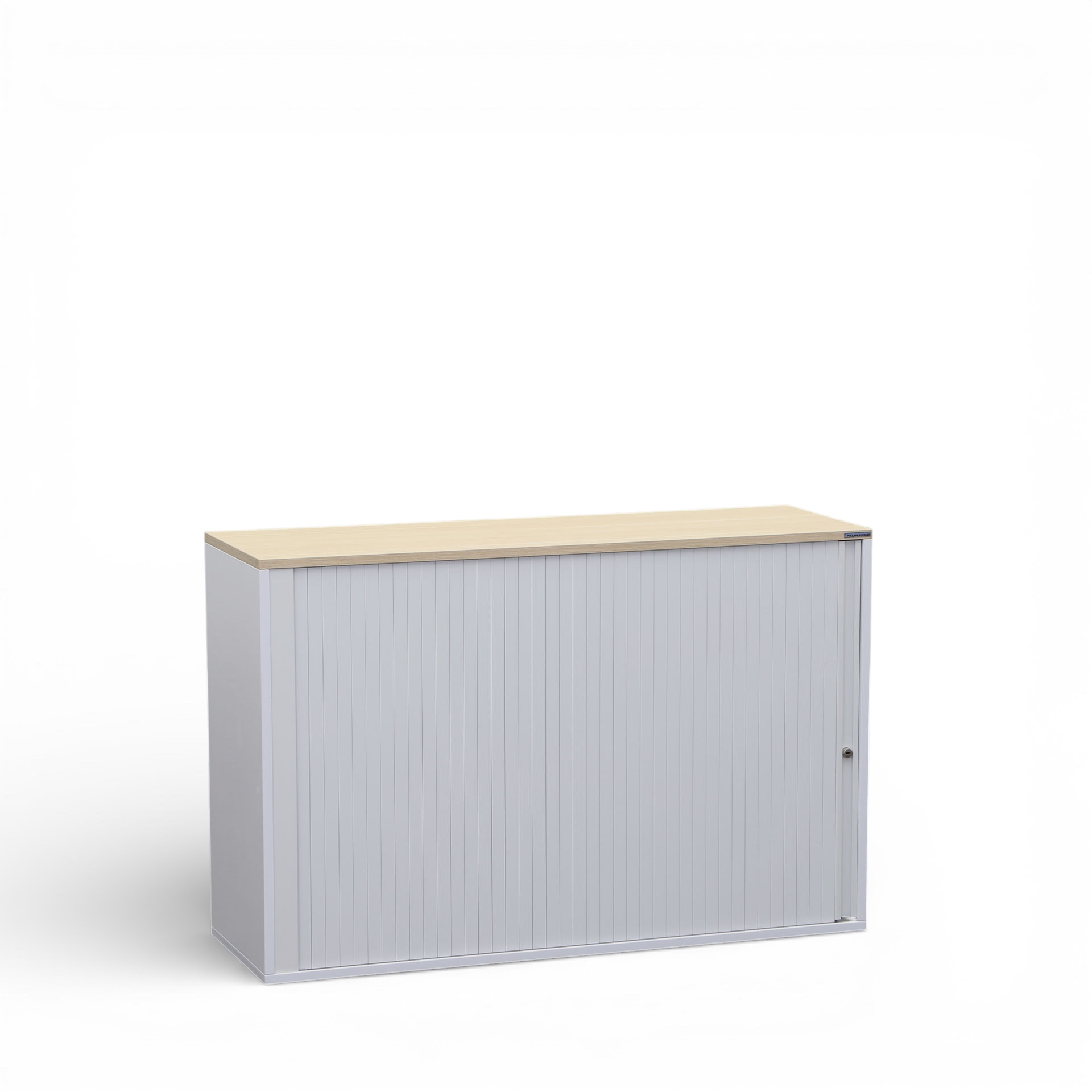 Rollladenschrank Tradingzone GO Swiss 120.0 x 40.0 cm, 2 Ordner hoch, Weissgrau/Eiche, Neu - Optimale Raumnutzung