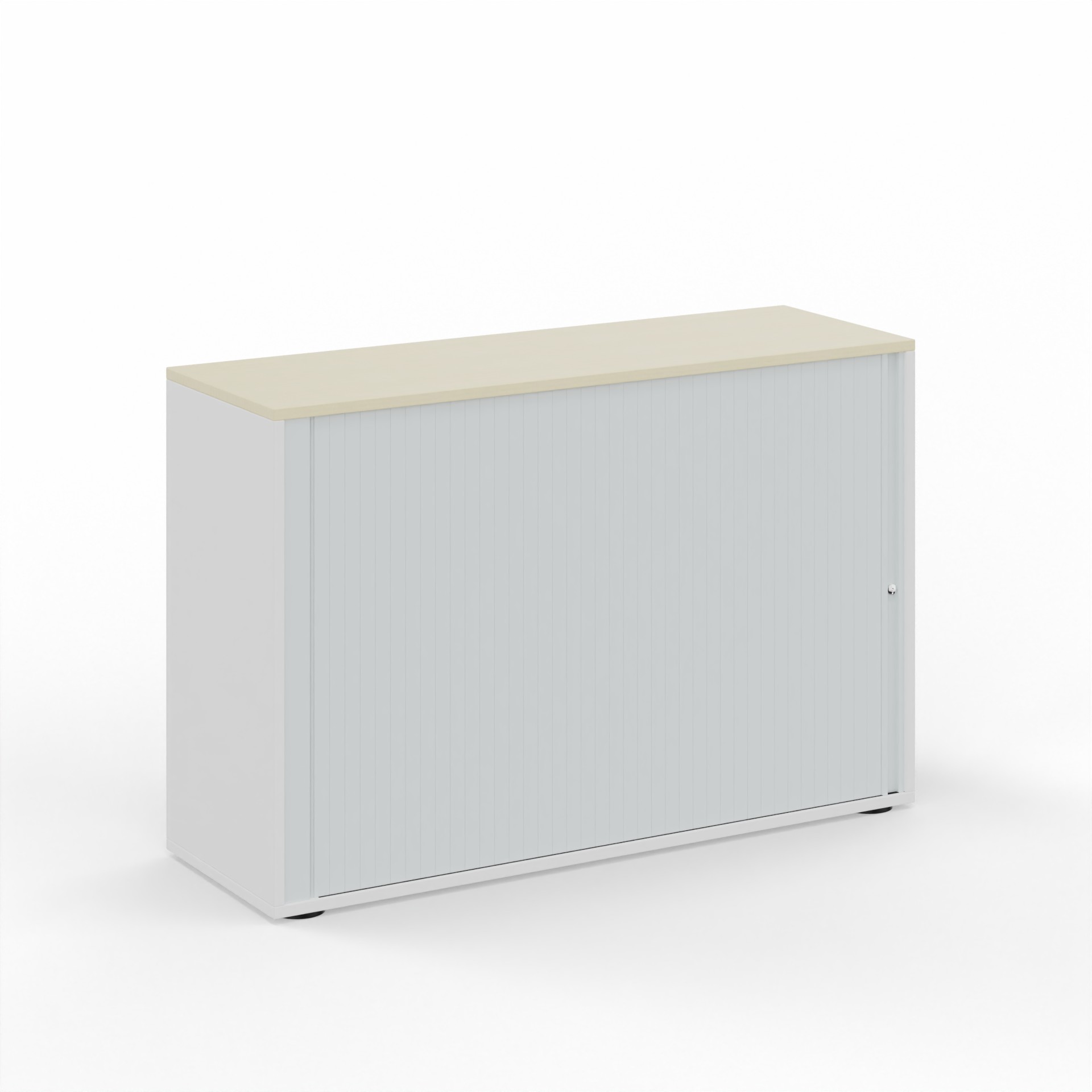 Roller shutter cabinets Tradingzone GO Swiss (Maple, New, With key, White)