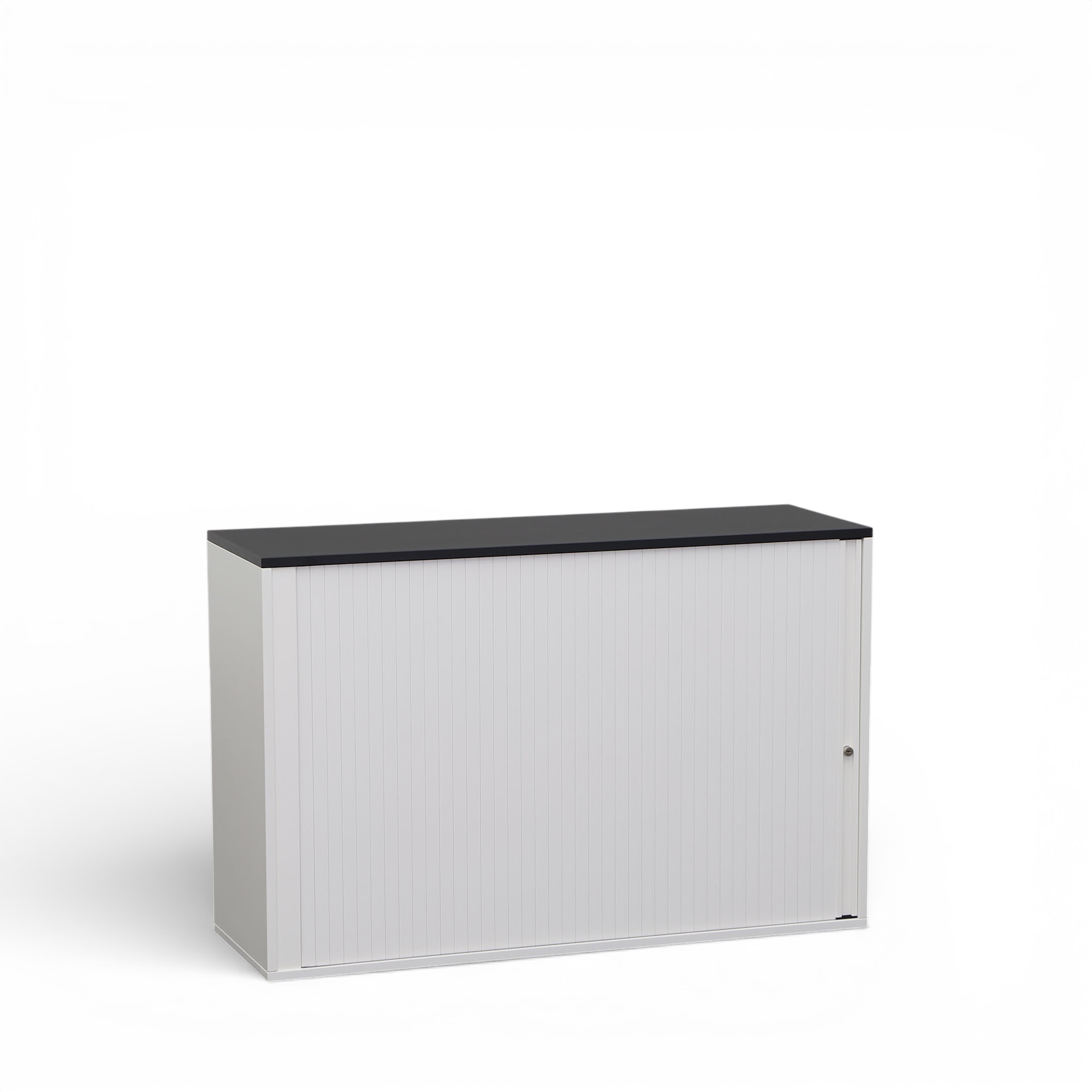 Armoire à rideaux Tradingzone GO Swiss 120.0 x 40.0 cm, 2 Dossier haut, Blanc/Noir, Nouveau - Utilisation optimale de l