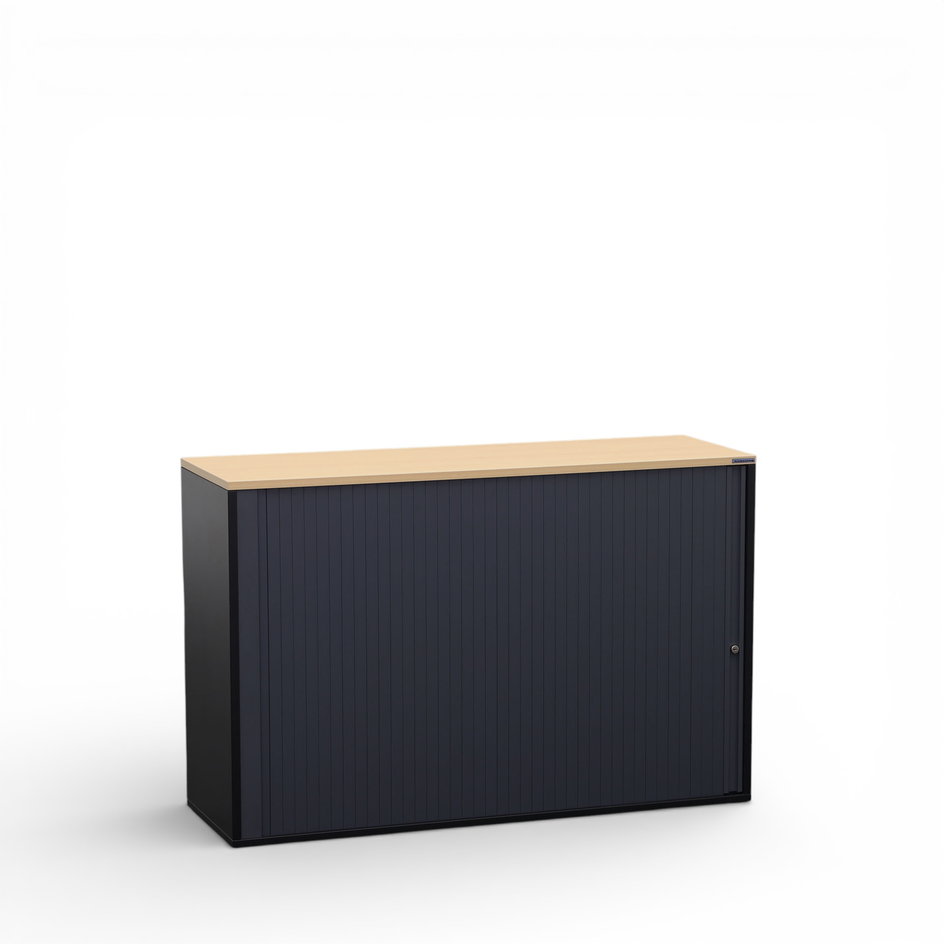 Rollladenschrank Tradingzone GO Swiss 120.0 x 40.0 cm, 2 Ordner hoch, Schwarz/Buche, Neu - Optimale Raumnutzung