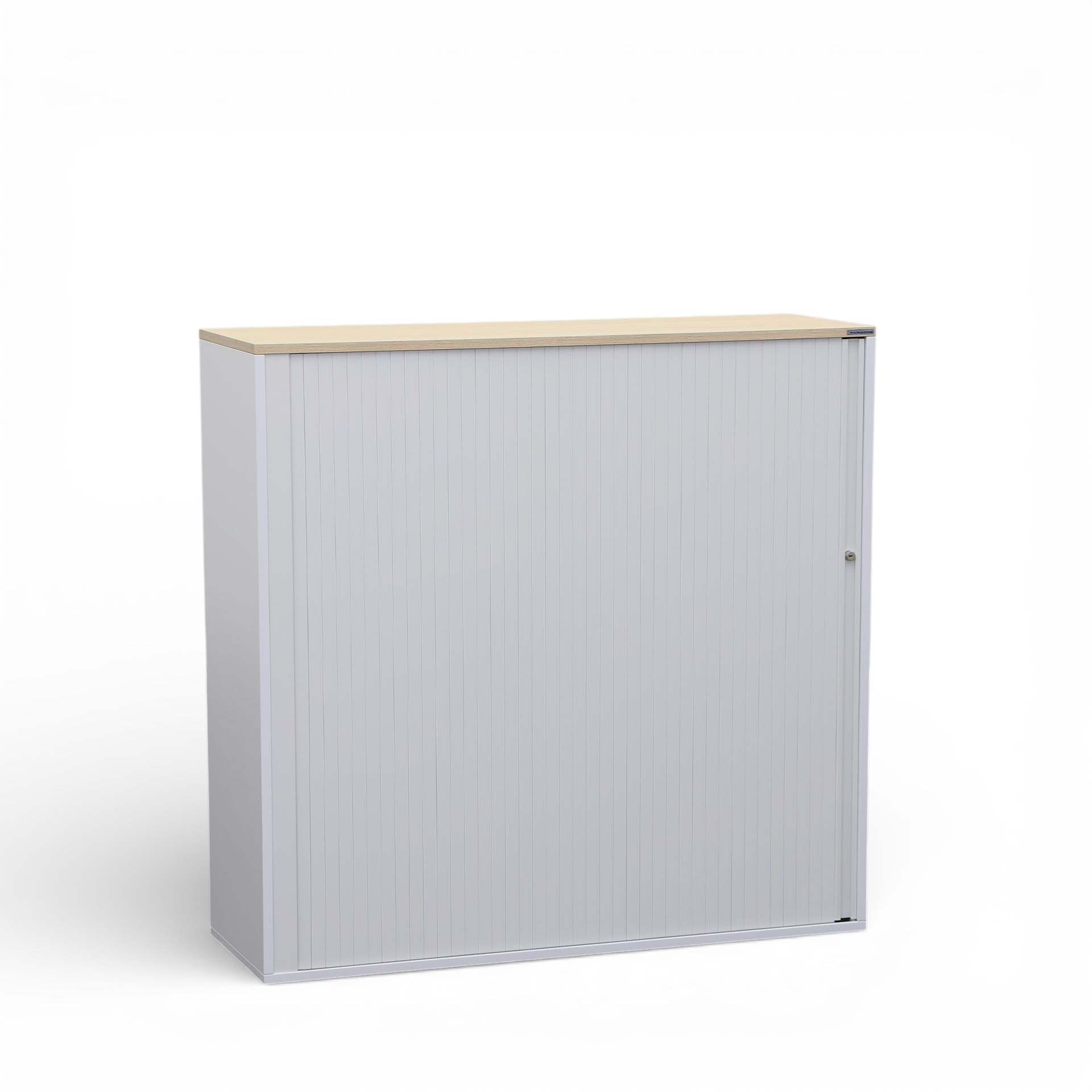 Rollladenschrank Tradingzone GO Swiss 120.0 x 40.0 cm, 3 Ordner hoch, Weissgrau/Eiche, Neu - Optimale Raumnutzung