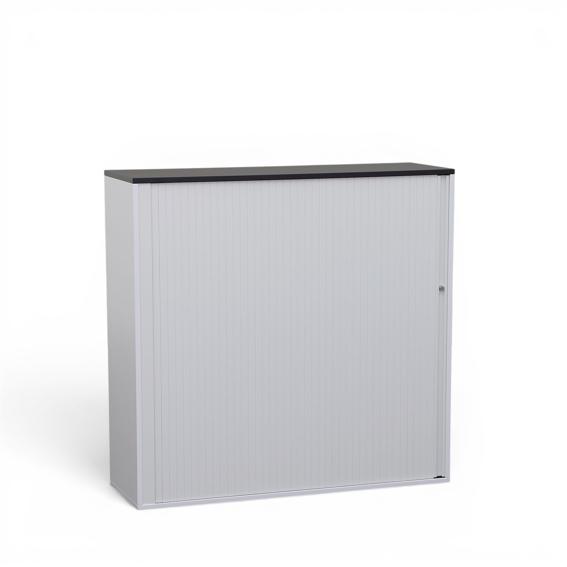 Image of Rollladenschrank Tradingzone GO Swiss 120.0 x 40.0 cm, 3 Ordner hoch, Weissgrau/Schwarz, Neu - Optimale Raumnutzung