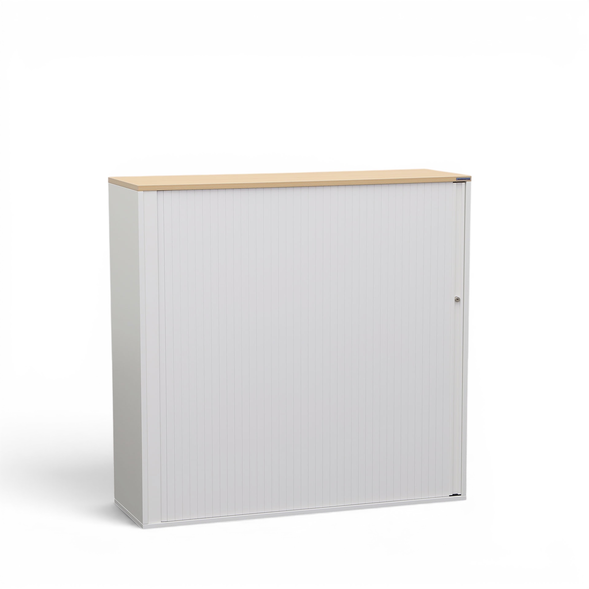 Image of Rollladenschrank Tradingzone GO Swiss 120.0 x 40.0 cm, 3 Ordner hoch, Weiss/Buche, Neu - Optimale Raumnutzung
