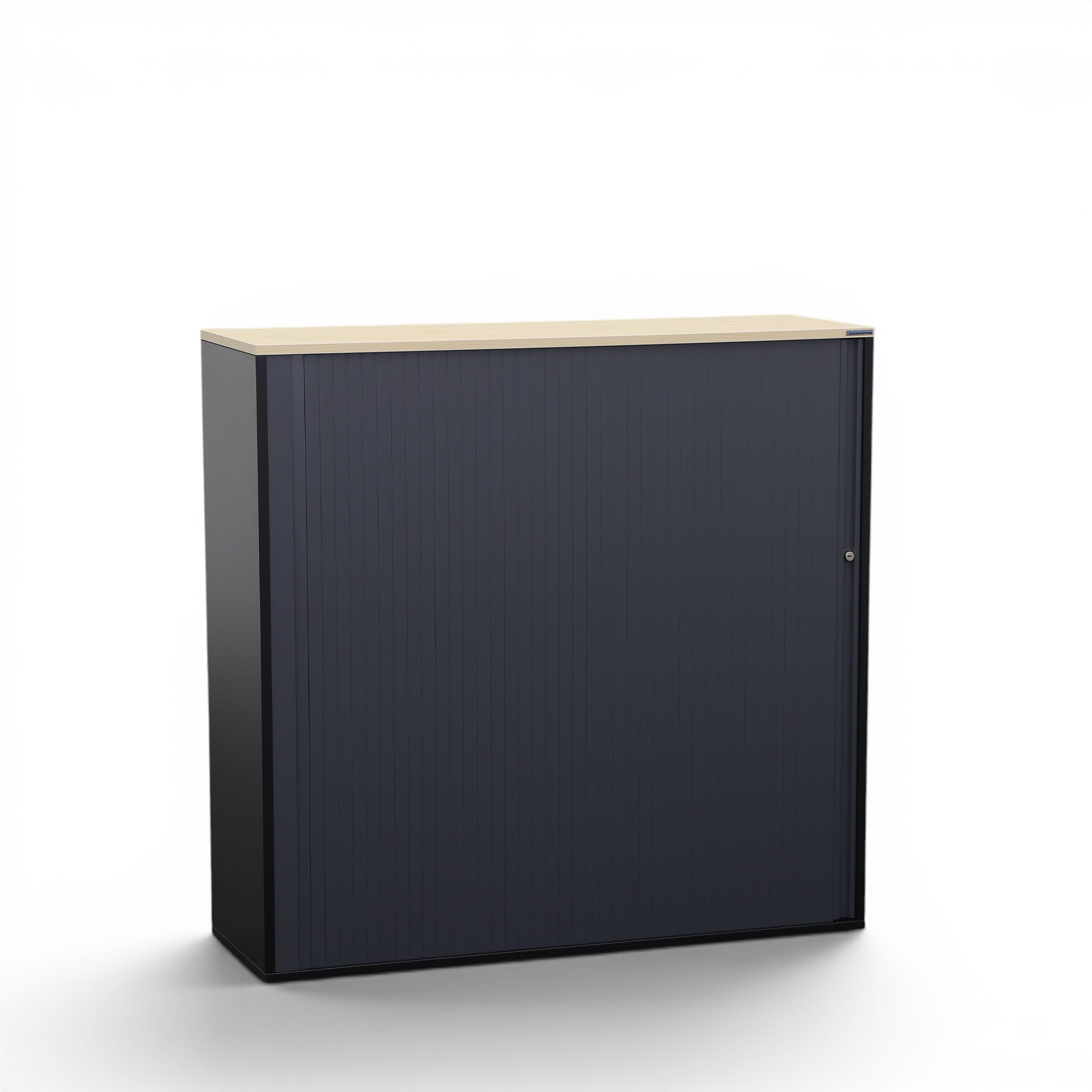 Image of Rollladenschrank Tradingzone GO Swiss 120.0 x 40.0 cm, 3 Ordner hoch, Schwarz/Eiche, Neu - Optimale Raumnutzung