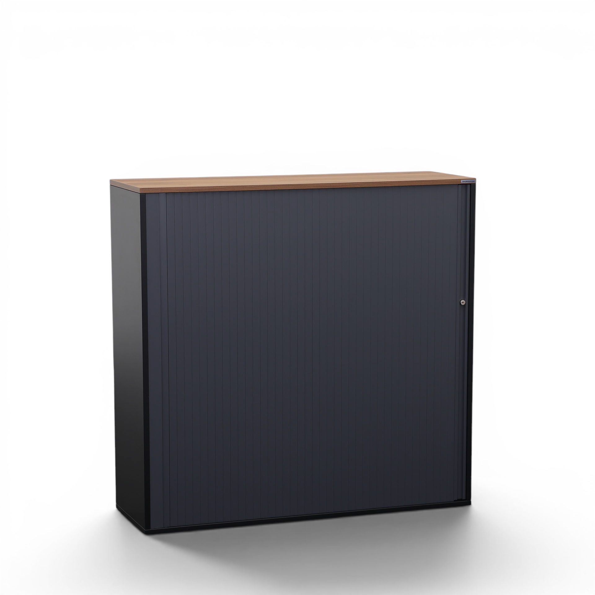Armoire à rideaux Tradingzone GO Swiss 120.0 x 40.0 cm, 3 Dossier haut, Noir/Noyer, Nouveau - Utilisation optimale de l