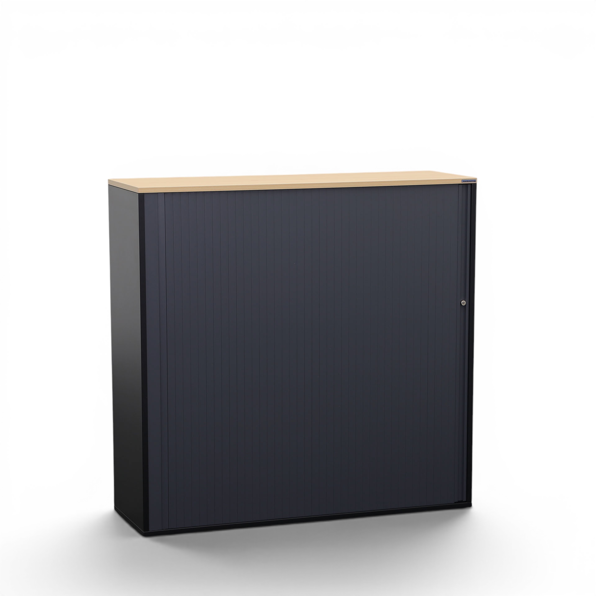 Armoire à rideaux Tradingzone GO Swiss 120.0 x 40.0 cm, 3 Dossier haut, Noir/Hêtre, Nouveau - Utilisation optimale de l
