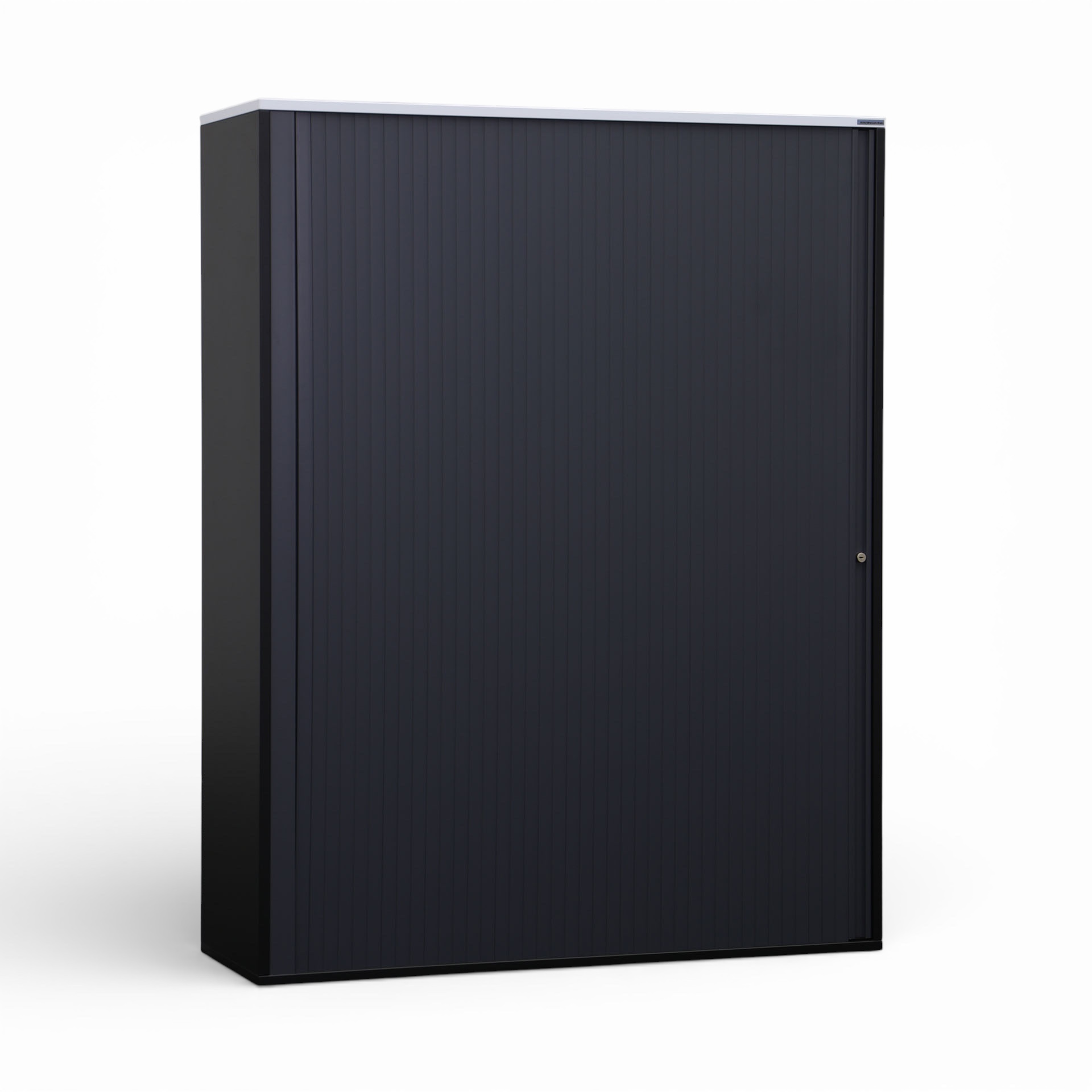 Image of Rollladenschrank Tradingzone GO Swiss 120.0 x 40.0 cm, 4 Ordner hoch, Schwarz/Weissgrau, Neu - Optimale Raumnutzung