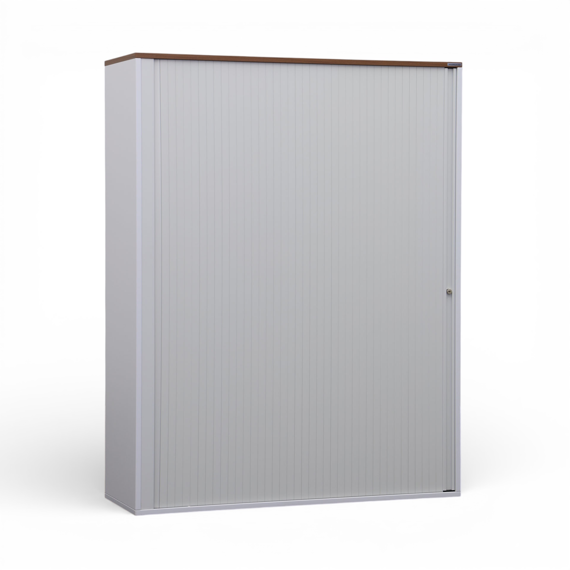 Armoire à rideaux Tradingzone GO Swiss 120.0 x 40.0 cm, 4 Dossier haut, Gris blanc/Noyer, Nouveau - Utilisation optimale de l