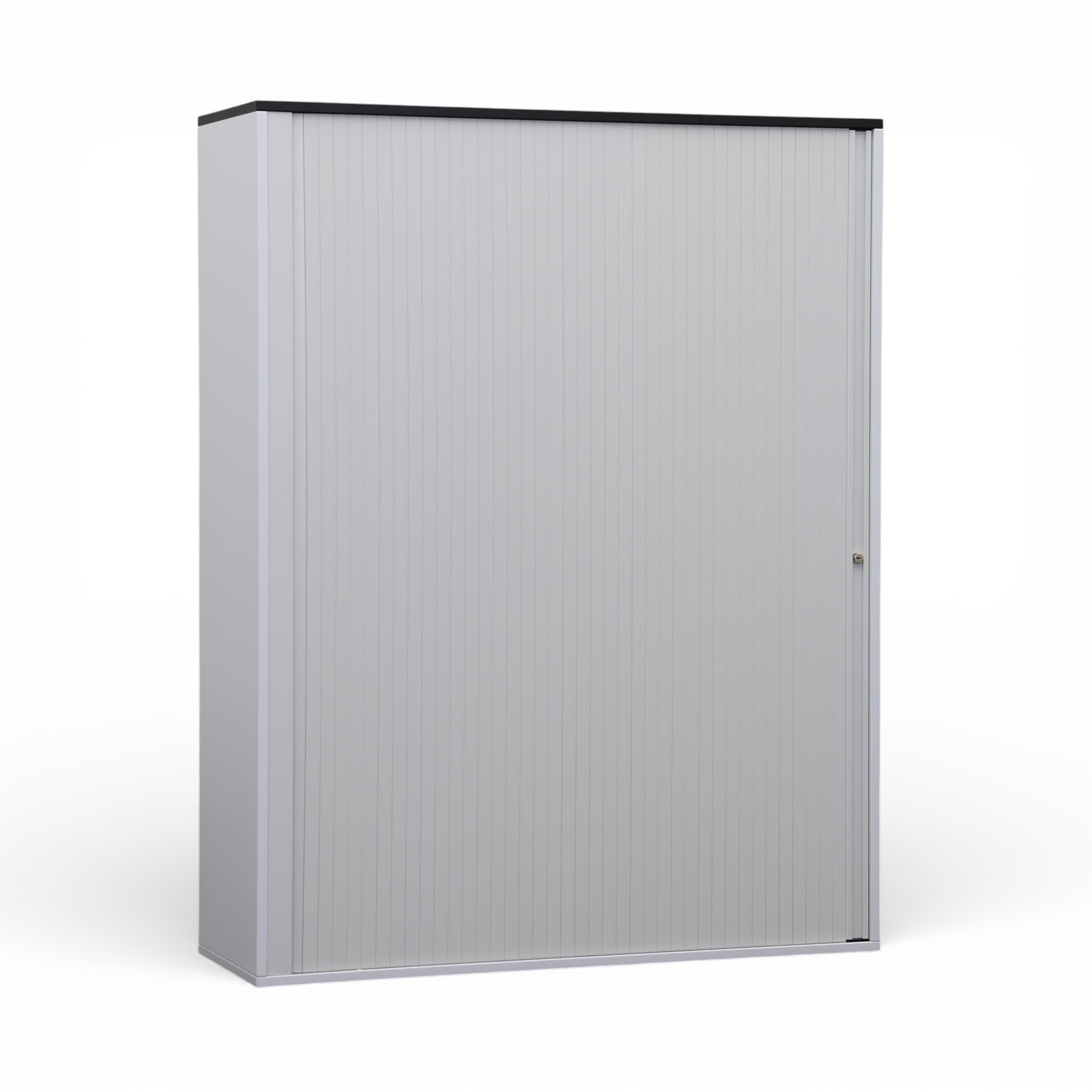 Image of Rollladenschrank Tradingzone GO Swiss 120.0 x 40.0 cm, 4 Ordner hoch, Weissgrau/Schwarz, Neu - Optimale Raumnutzung