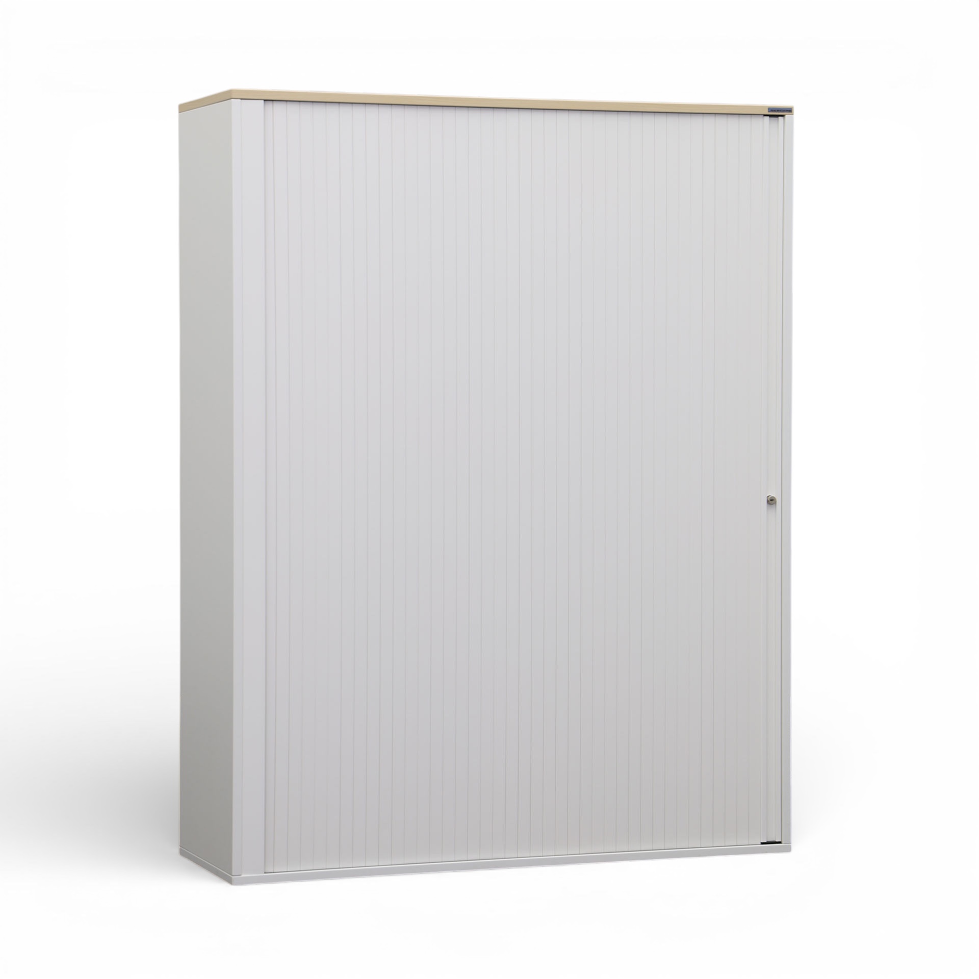 Image of Rollladenschrank Tradingzone GO Swiss 120.0 x 40.0 cm, 4 Ordner hoch, Weiss/Ahorn, Neu - Optimale Raumnutzung