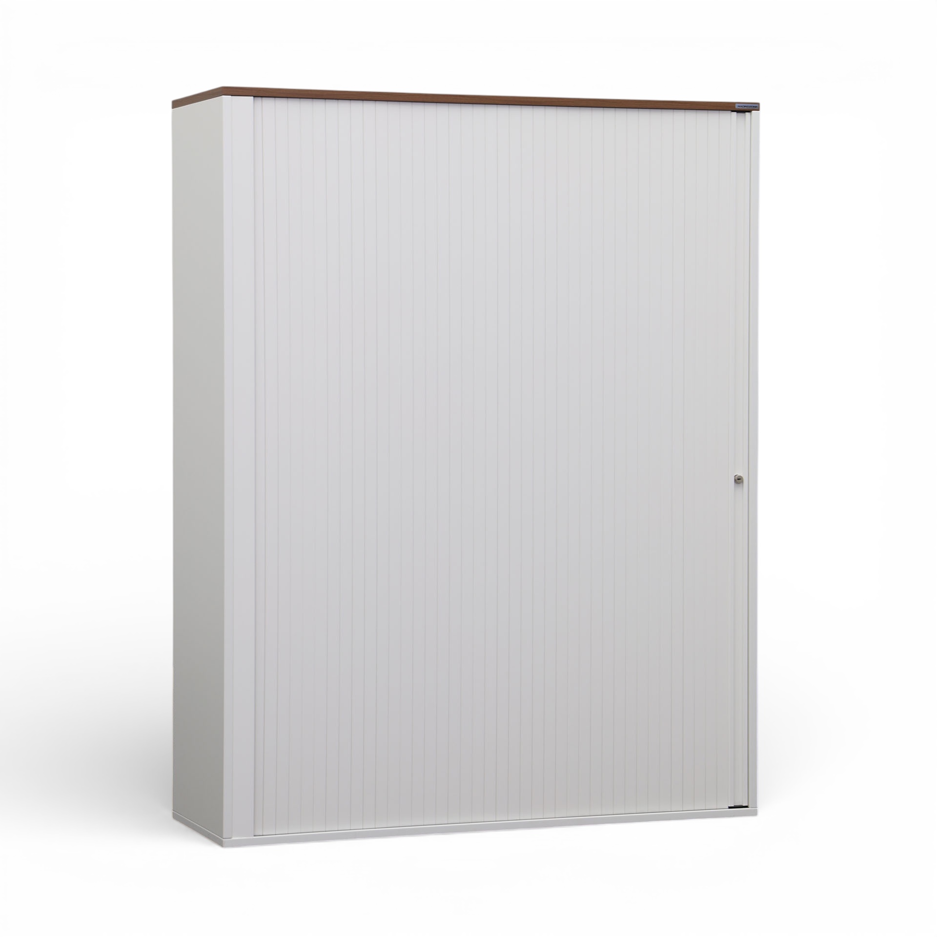 Image of Rollladenschrank Tradingzone GO Swiss 120.0 x 40.0 cm, 4 Ordner hoch, Weiss/Nussbaum, Neu - Optimale Raumnutzung