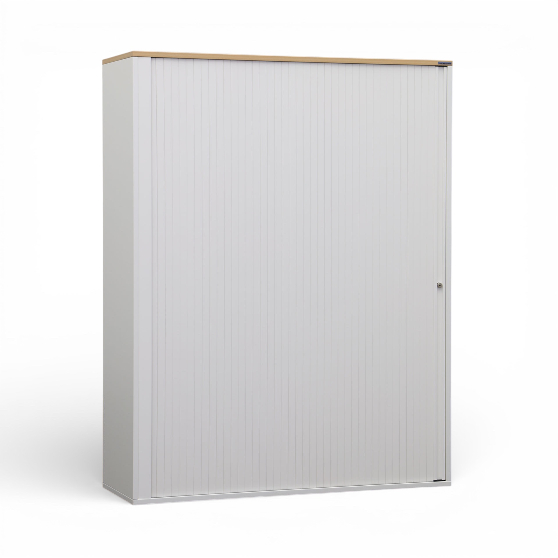 Image of Rollladenschrank Tradingzone GO Swiss 120.0 x 40.0 cm, 4 Ordner hoch, Weiss/Buche, Neu - Optimale Raumnutzung