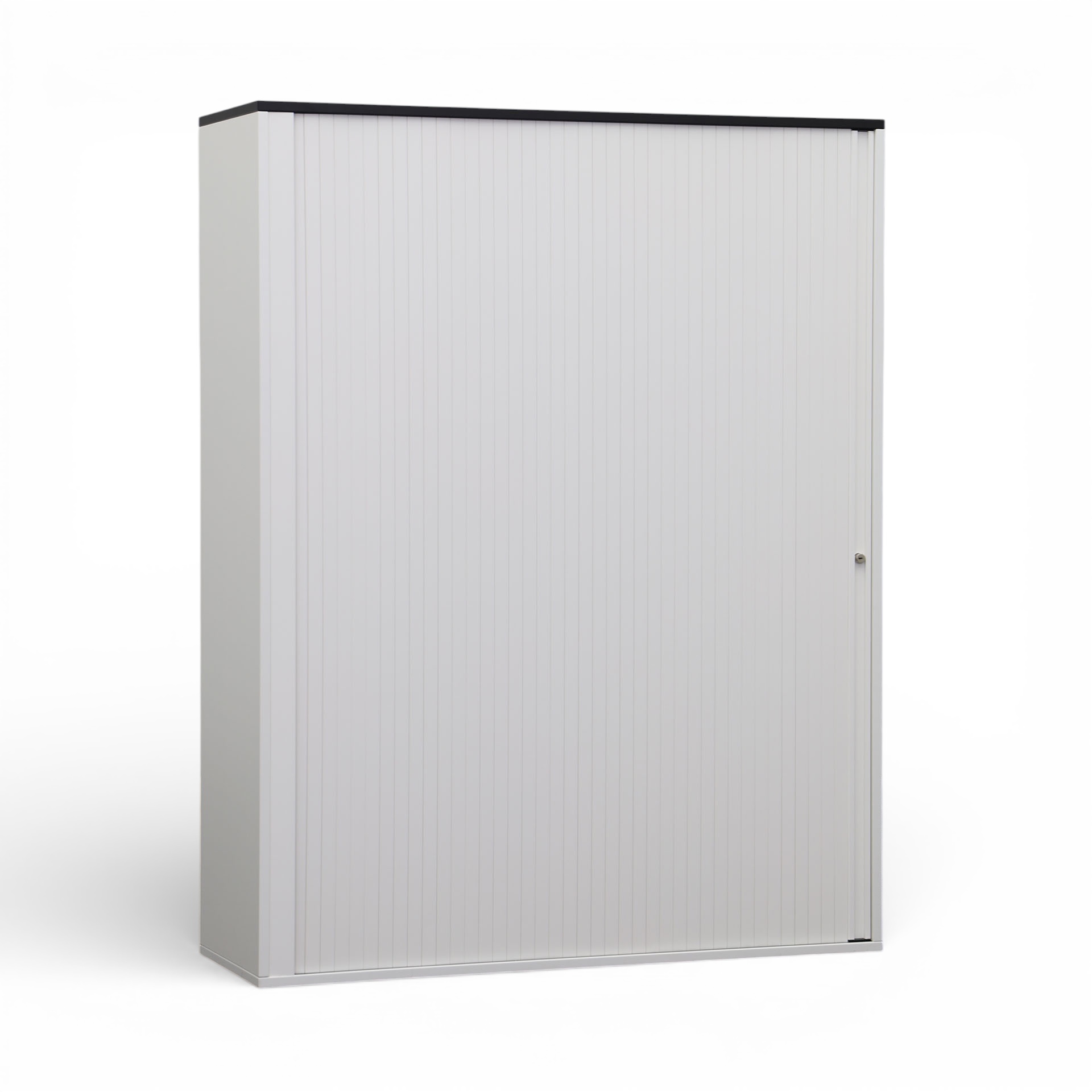 Image of Rollladenschrank Tradingzone GO Swiss 120.0 x 40.0 cm, 4 Ordner hoch, Weiss/Schwarz, Neu - Optimale Raumnutzung