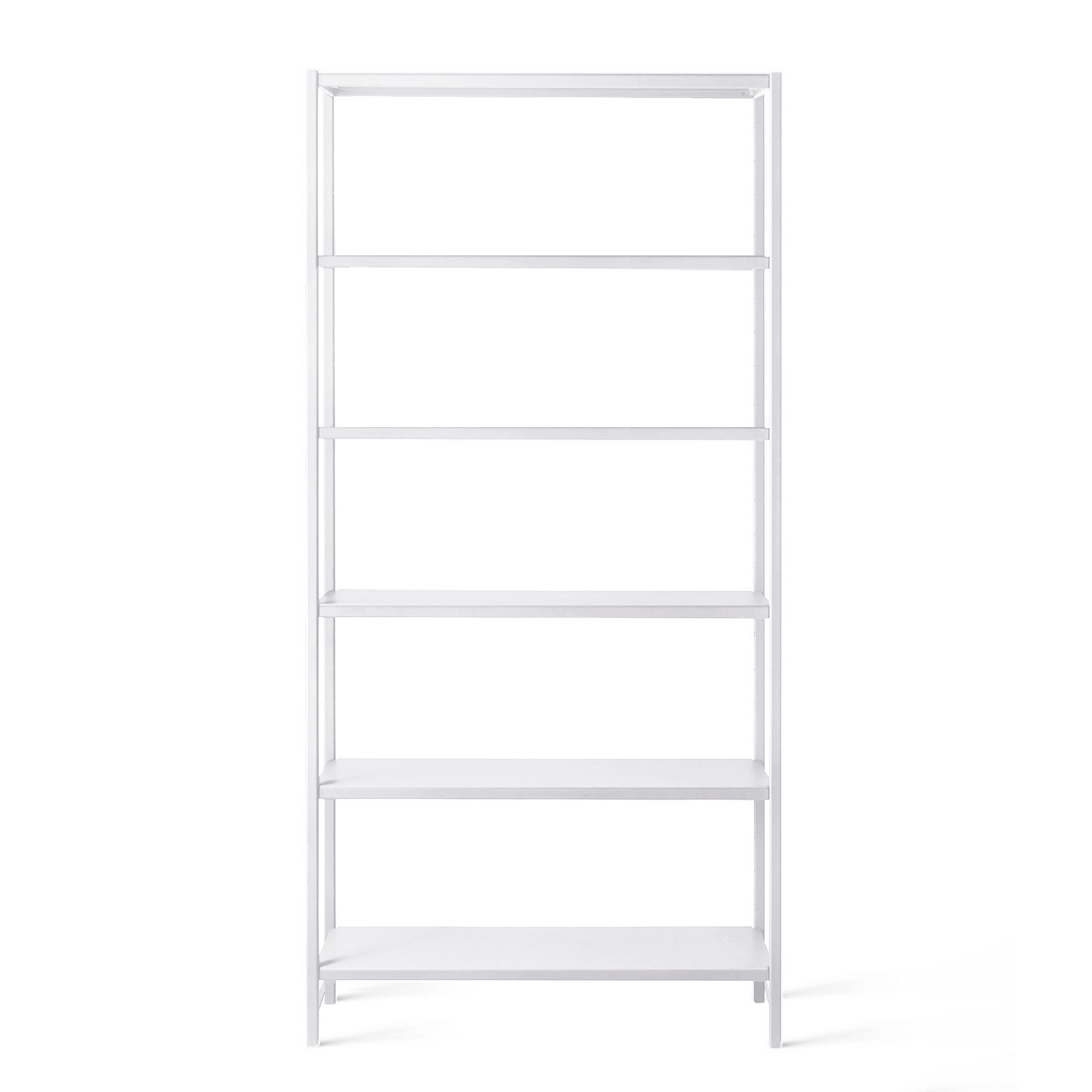Étagères métalliques Tradingzone Steelline, Blanc, 5 Dossier haut, 104.0 x 200.0 x 40.0 cm, Nouveau - Parfait pour le salon et les espaces de rangement