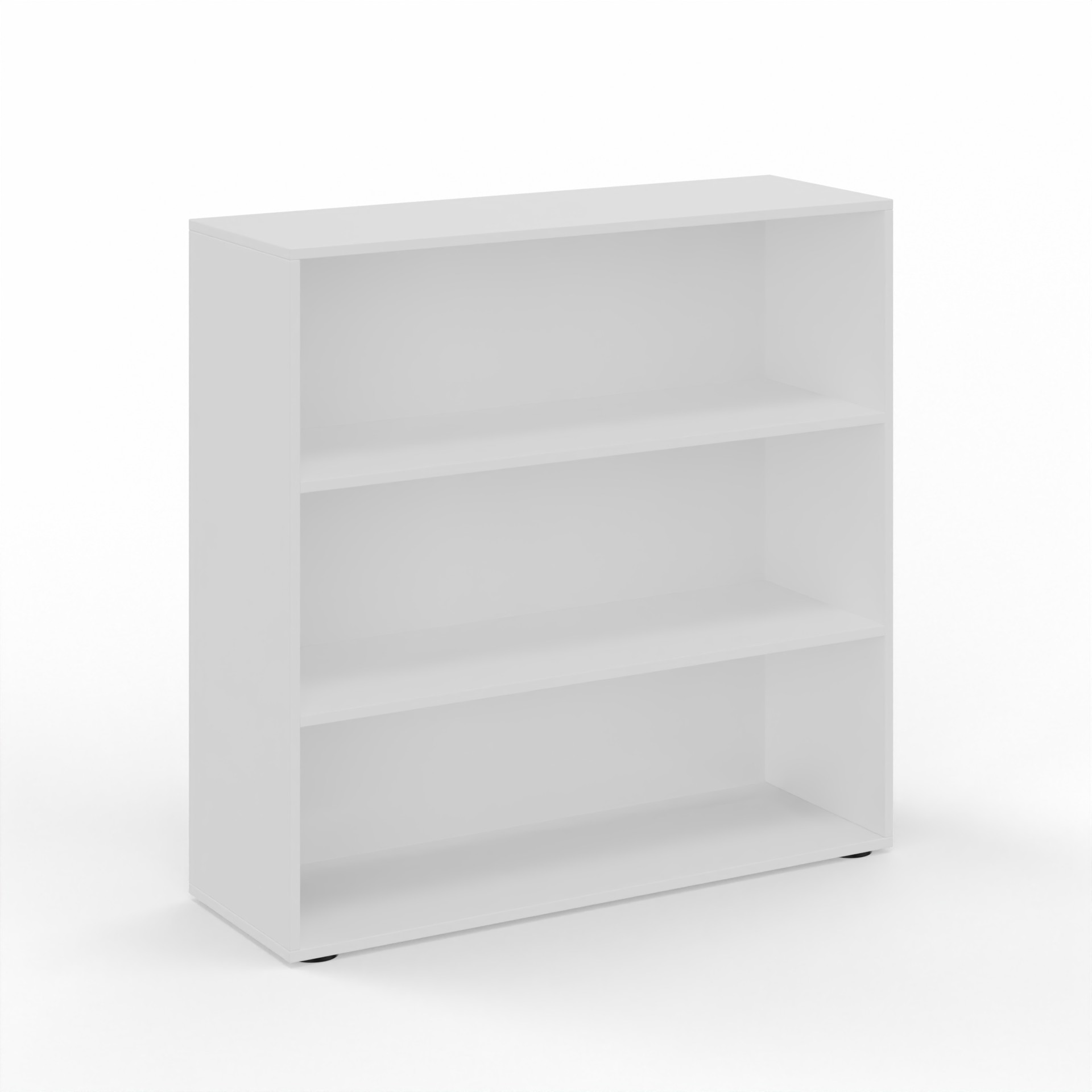 Étagère Tradingzone GO Swiss 120.0 x 40.0 cm, Blanc/Blanc, 3 Dossier haut, Nouveau - Optimal pour le bureau et l