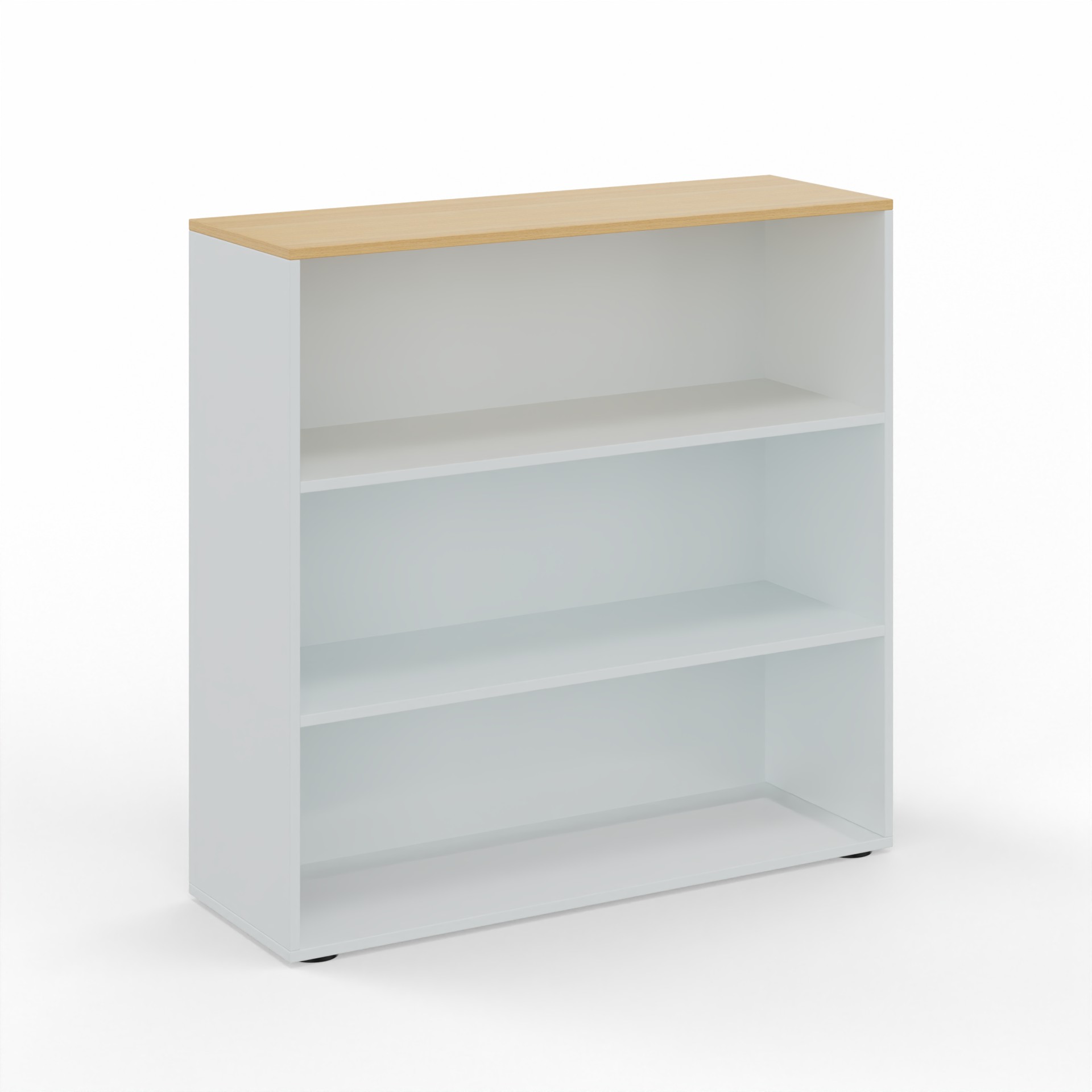 Regal Tradingzone GO Swiss 120.0 x 40.0 cm, Weissgrau/Eiche, 3 Ordner hoch, Neu - Optimal für Büro und Organisation