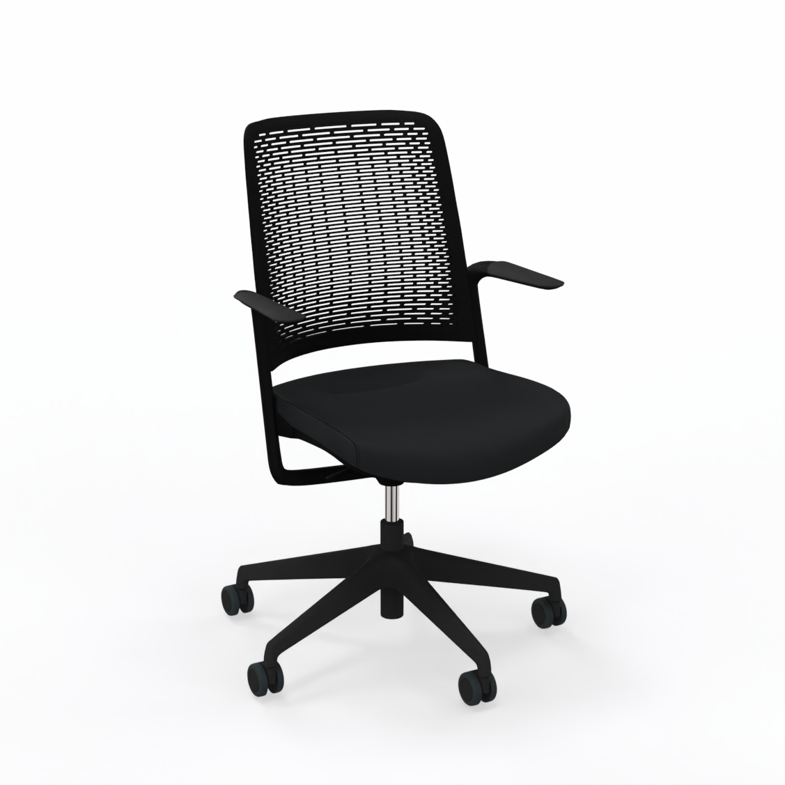 Sedia girevole per ufficio Nowy Styl WithME Chair (Nero, Nuovo)
