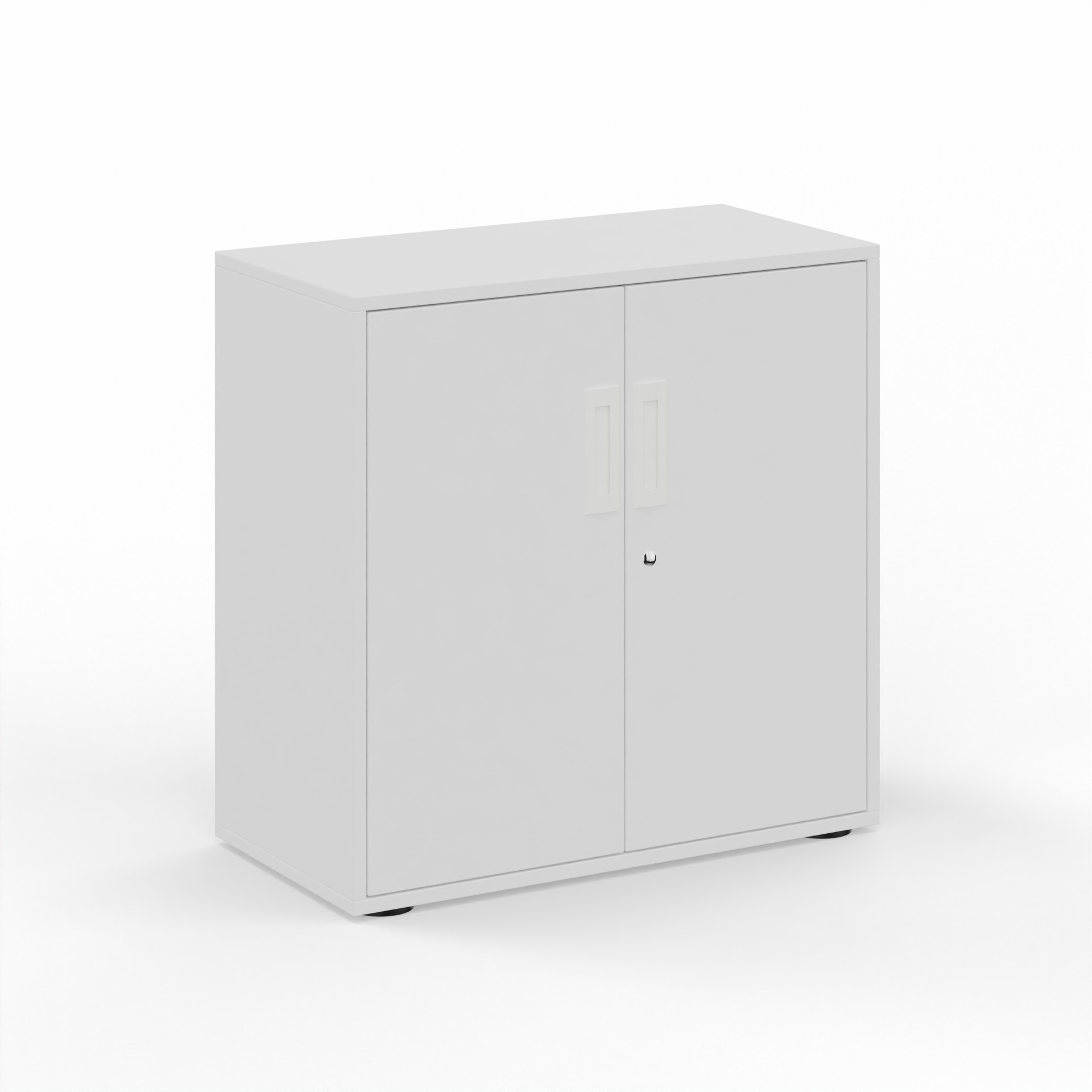 Flügeltürschrank Tradingzone GO Swiss 80.0 x 80.0 x 40.0 cm, Weiss/Weiss, 2 Ordner hoch, Neu - Modern und Platzsparend