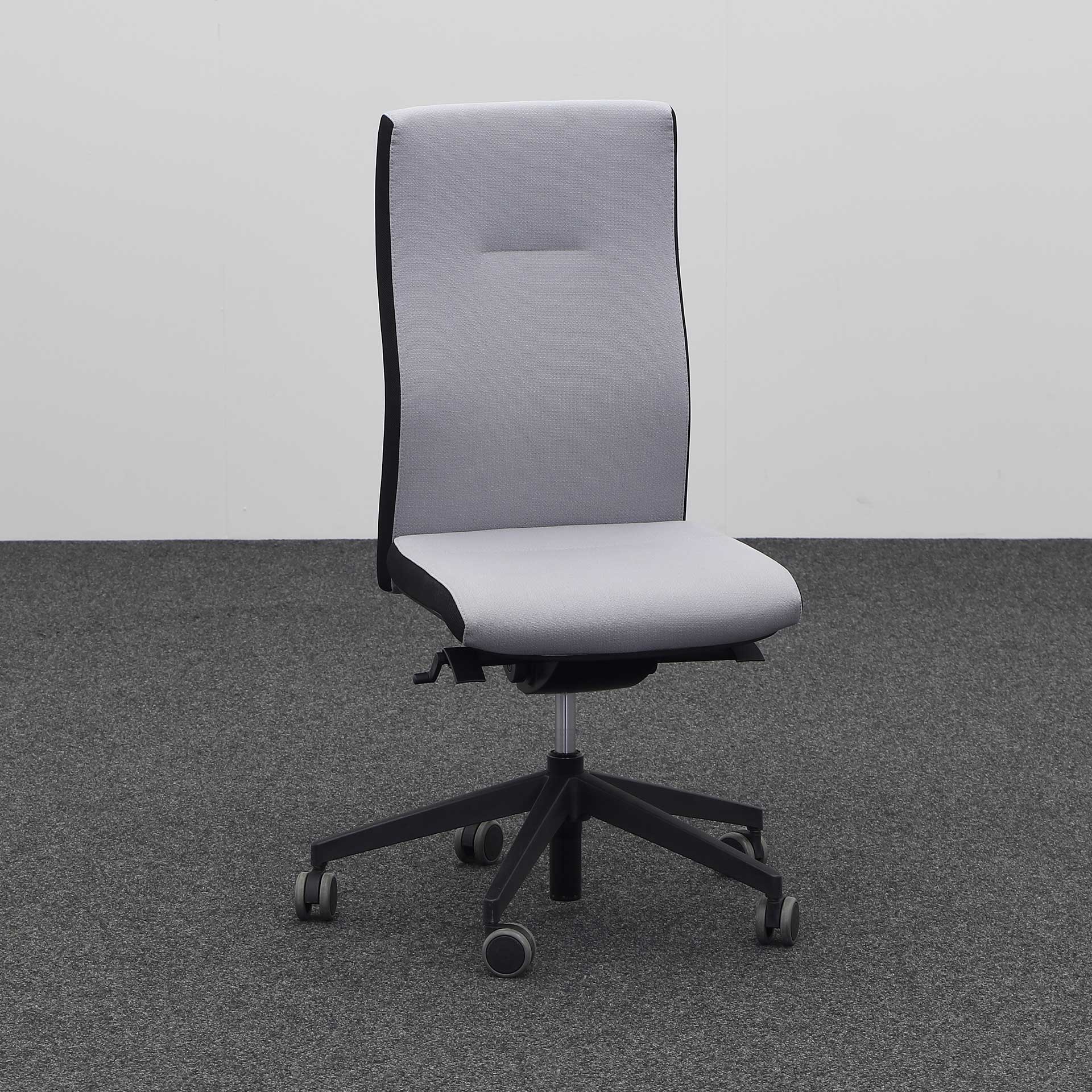 Bürodrehstuhl Züco Cubo ohne Armlehnen, Grau, Normal gebraucht, Ergonomischer Stuhl - ideal für flexibles Arbeiten