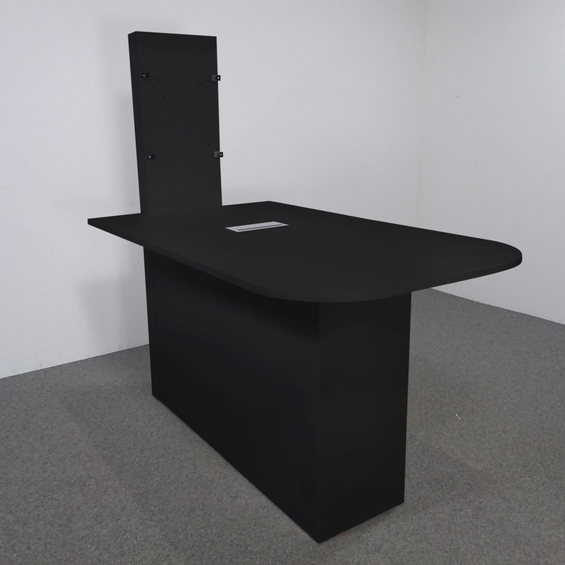 Media high table Mdd with monitor holder (Black, New)