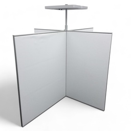 Trennwand Haworth mit LED Leuchte