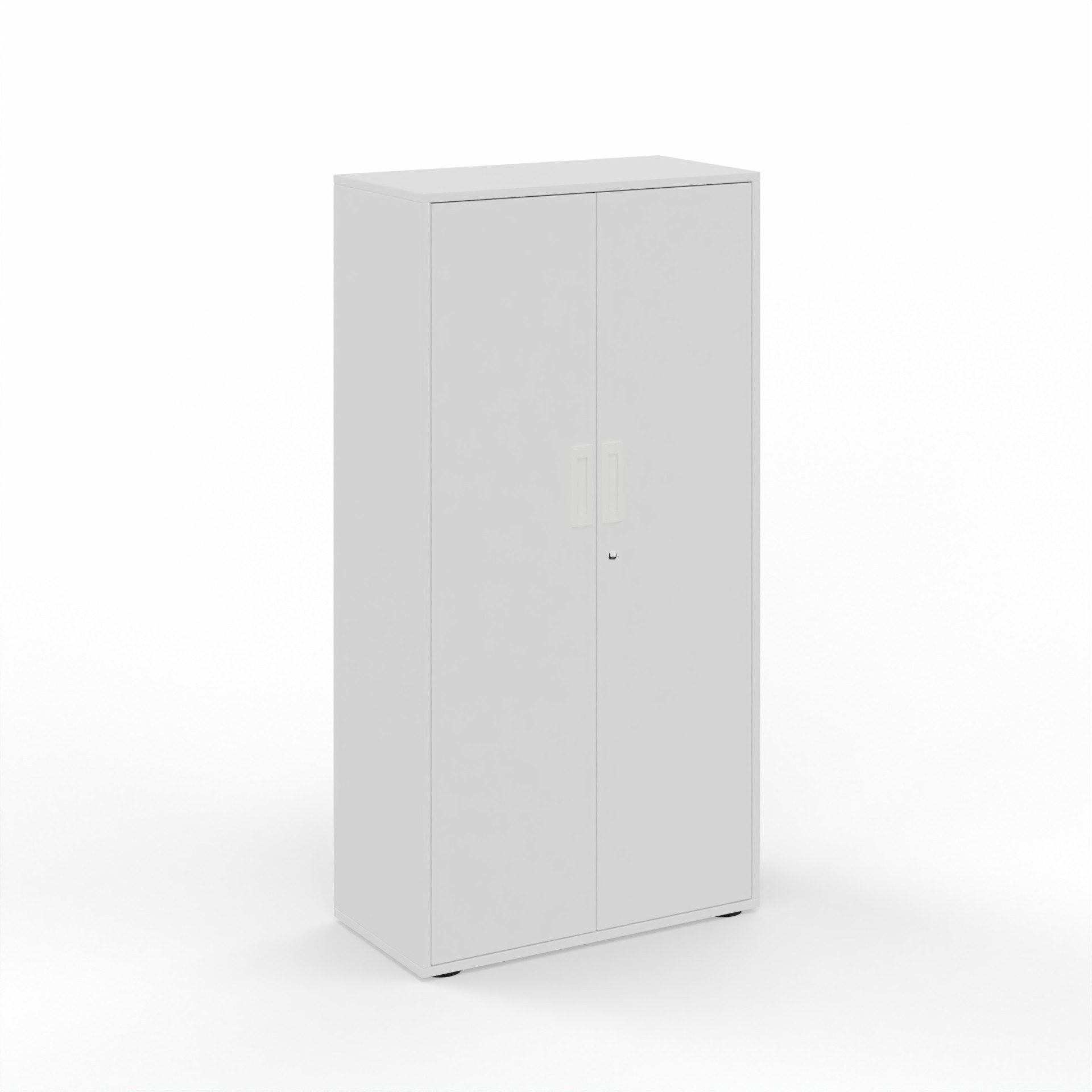 Image of Flügeltürschrank Tradingzone GO Swiss 80.0 x 156.5 x 40.0 cm, Weiss/Weiss, 4 Ordner hoch, Neu - Modern und Platzsparend