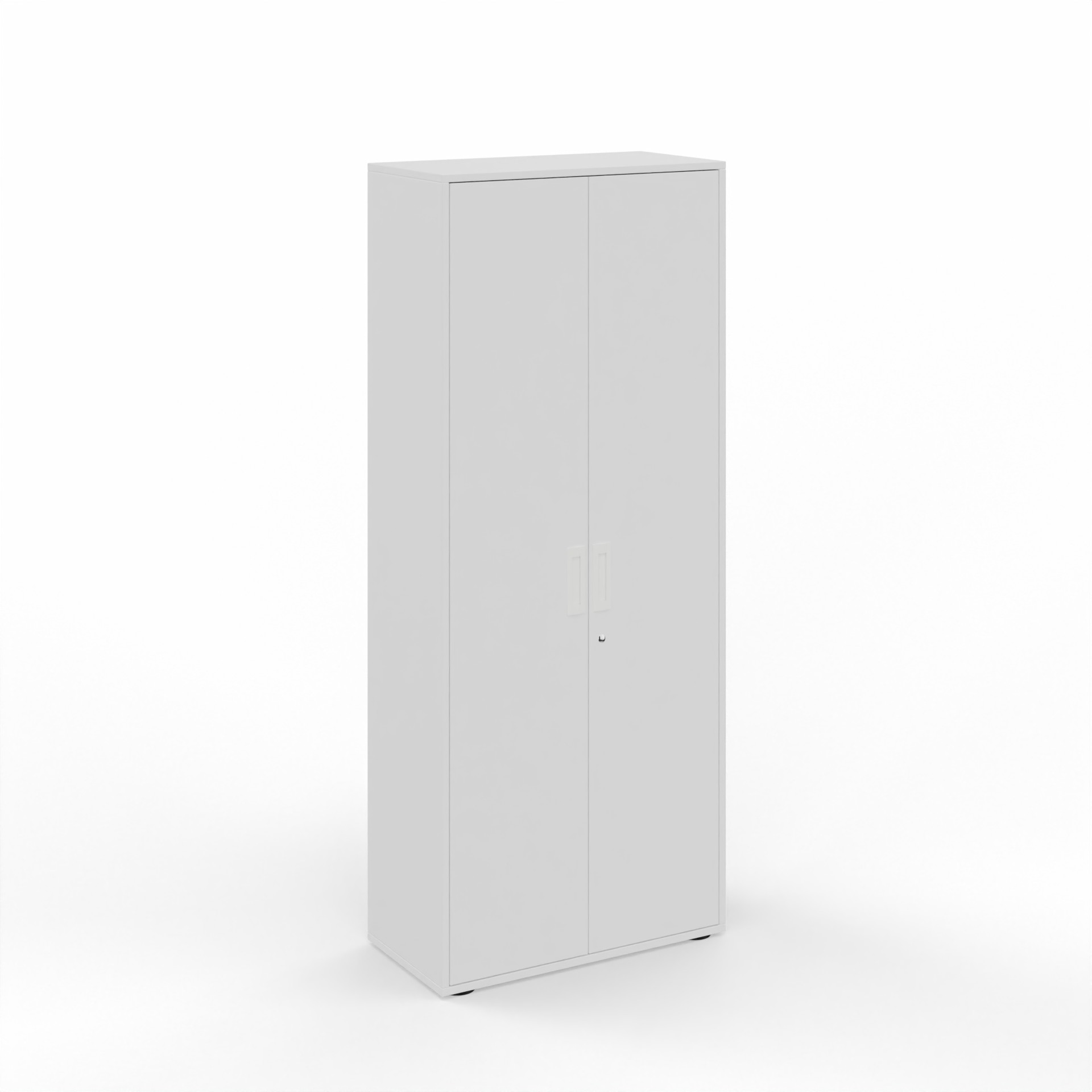 Flügeltürschrank Tradingzone GO Swiss 80.0 x 194.5 x 40.0 cm, Weiss/Weiss, 5 Ordner hoch, Neu - Modern und Platzsparend