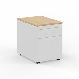 Caisson roulant Tradingzone GO Swiss (Chêne, Nouveau, avec clé, Blanc)