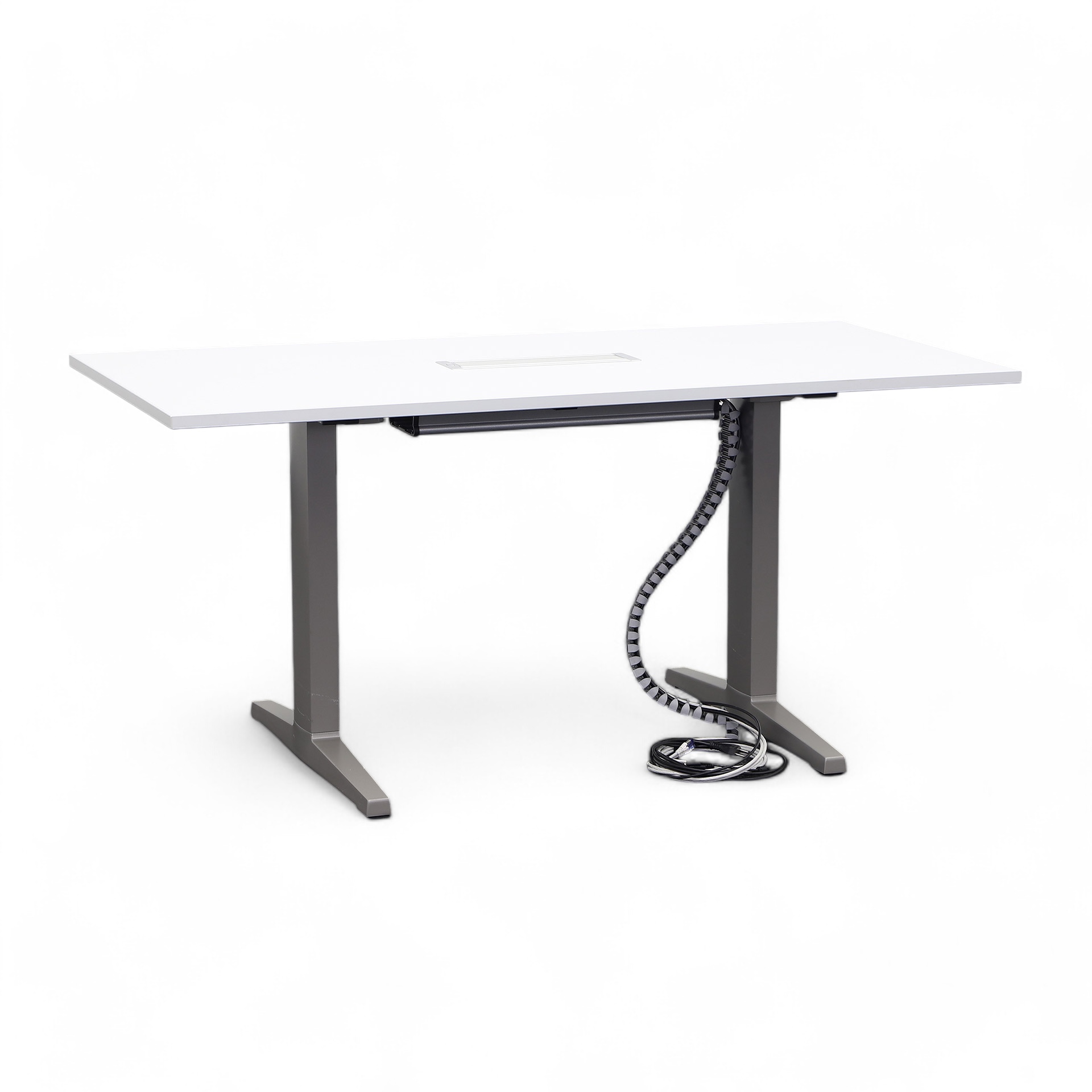 Table de conférence avec barre multimédia Haworth